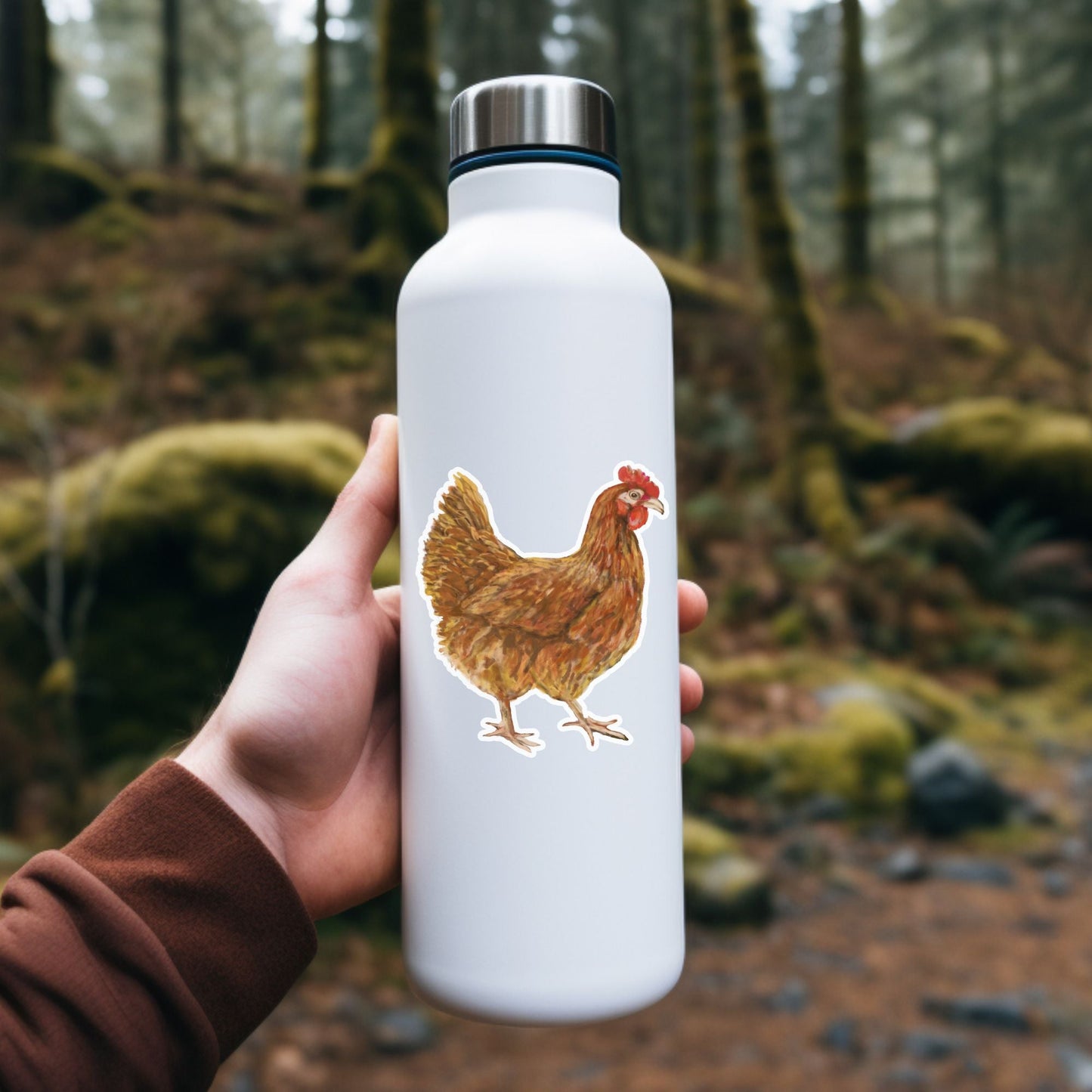 Red Hen Sticker - MerikaArt