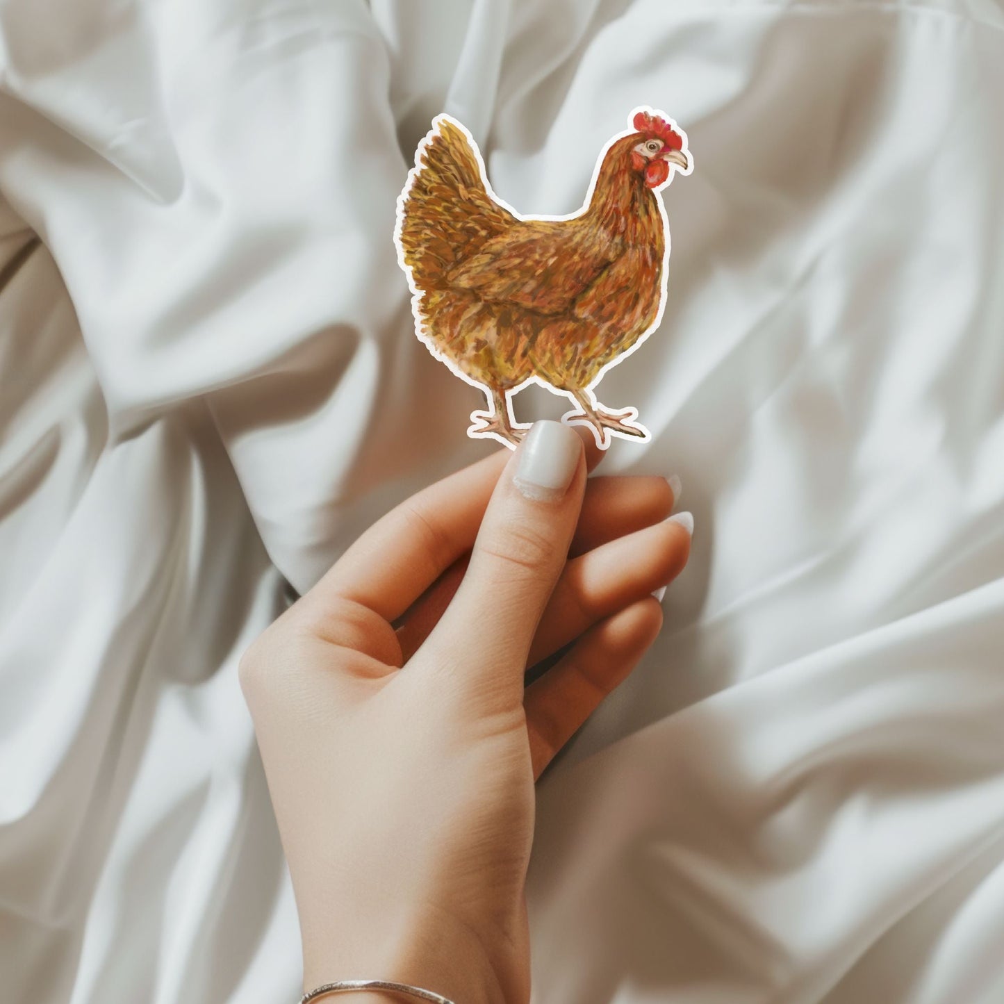 Red Hen Sticker - MerikaArt