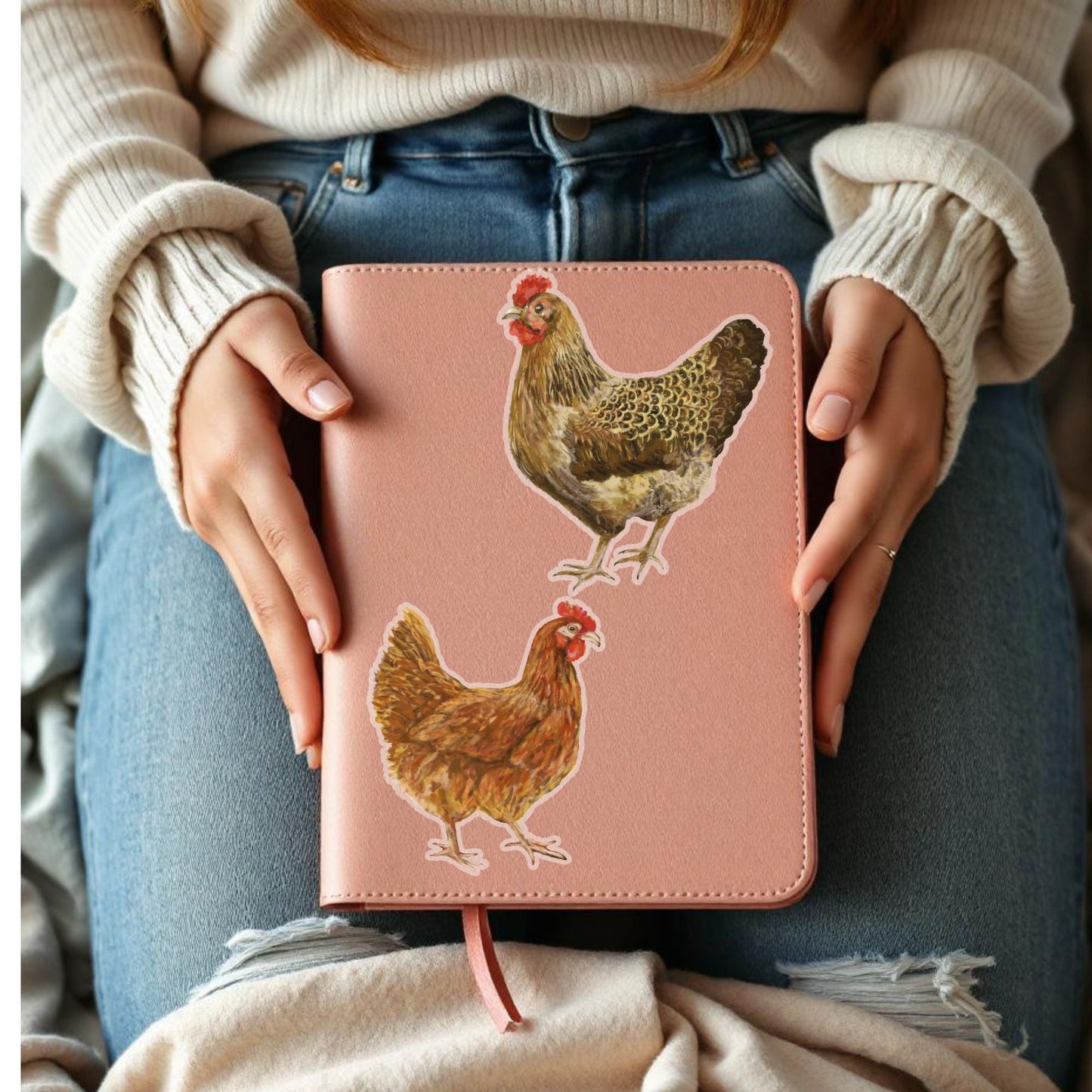 Red Hen Sticker - MerikaArt