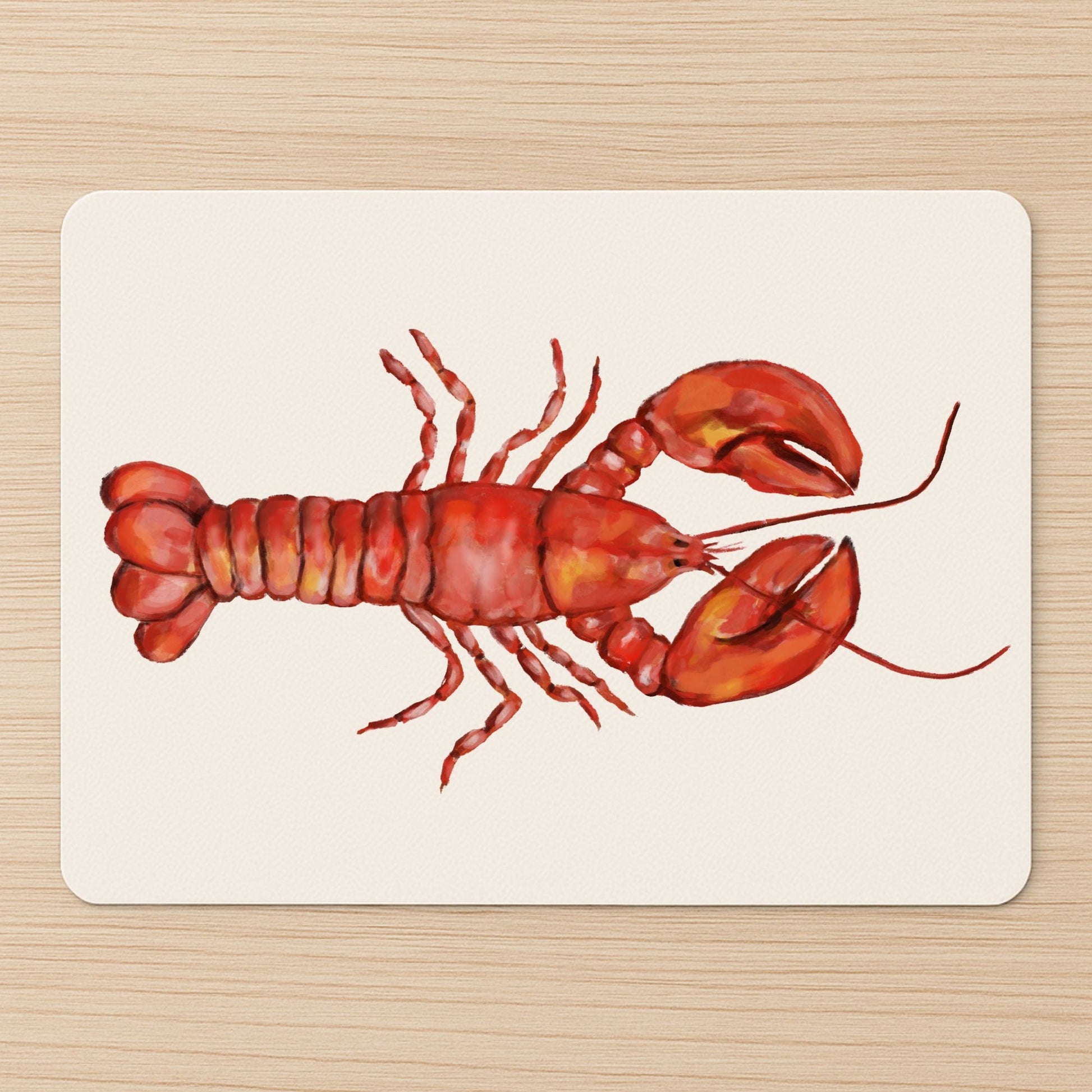 Red Lobster Mousepad - MerikaArt