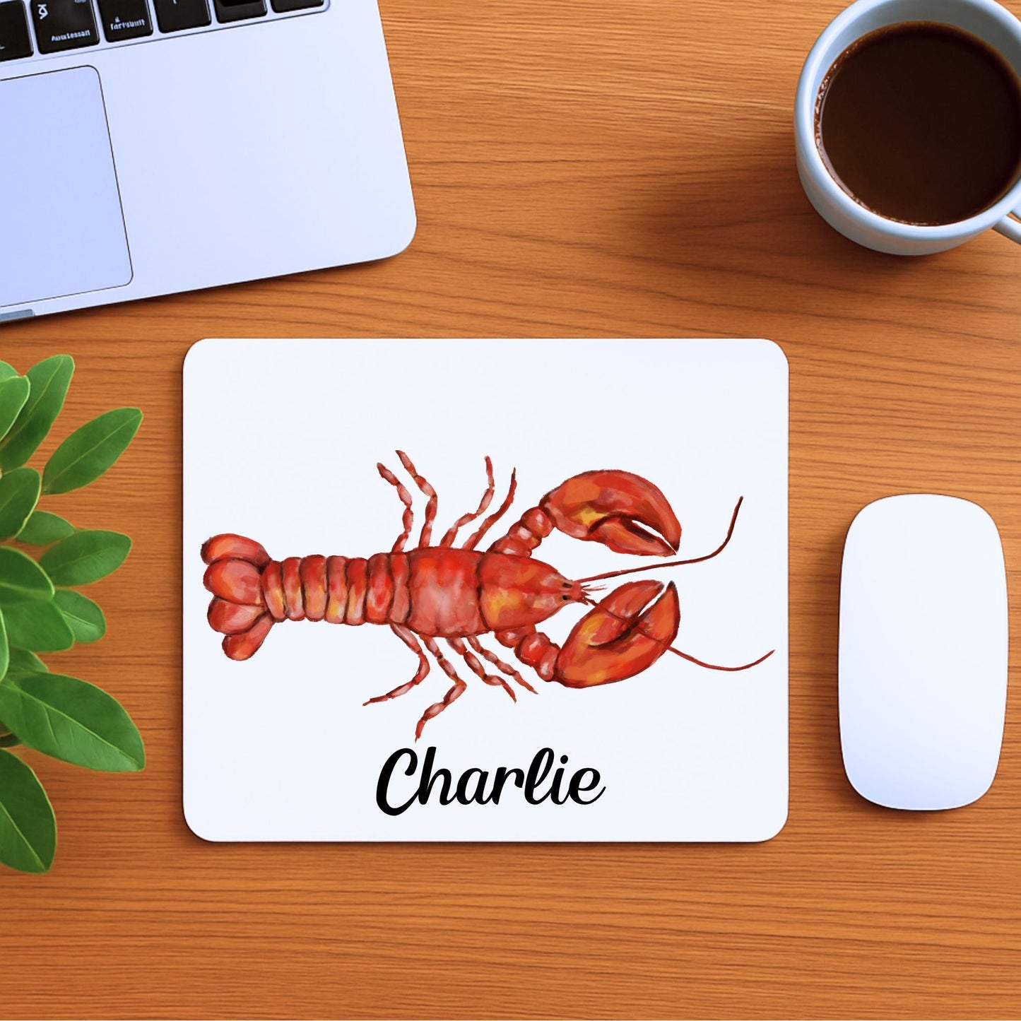Red Lobster Mousepad - MerikaArt