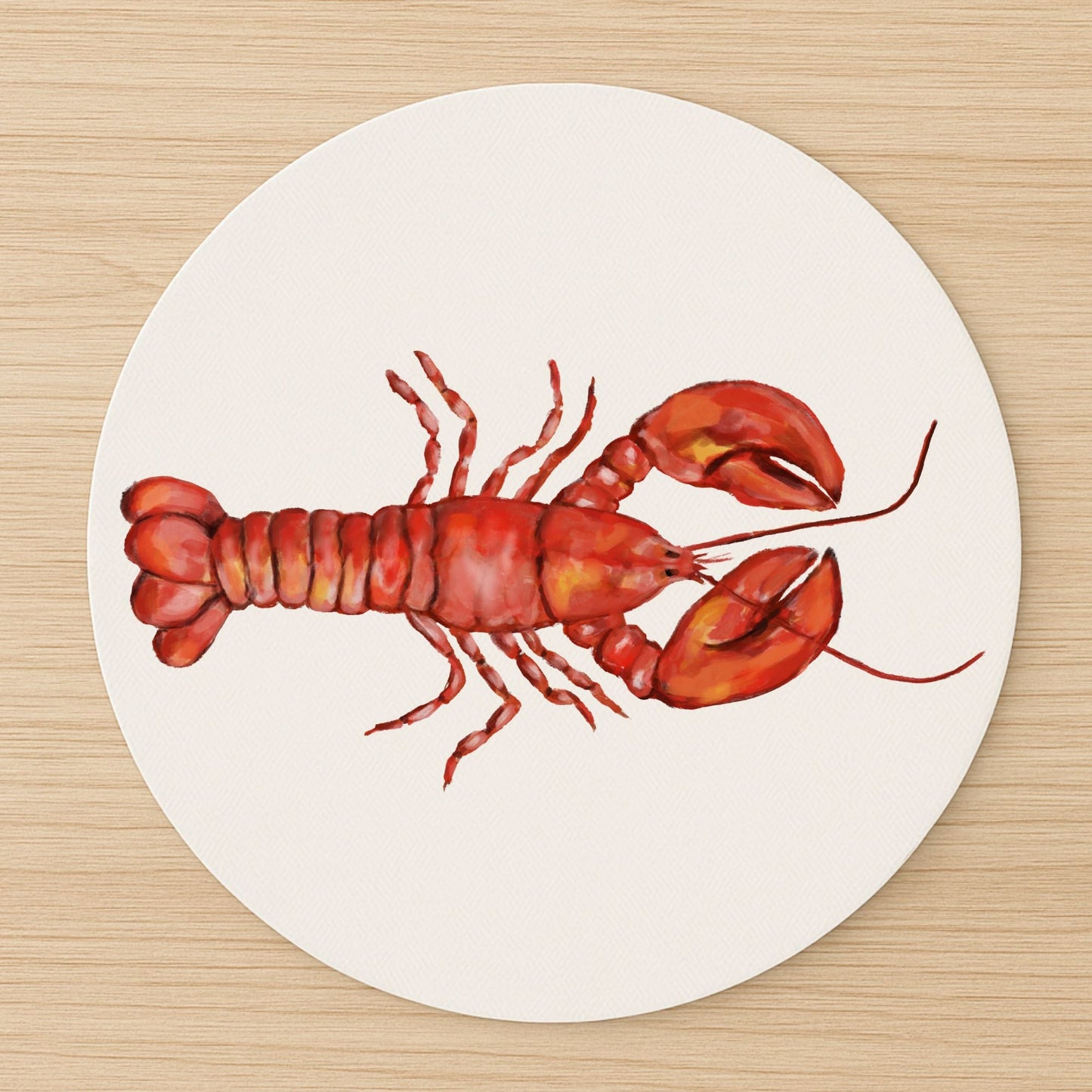 Red Lobster Mousepad - MerikaArt