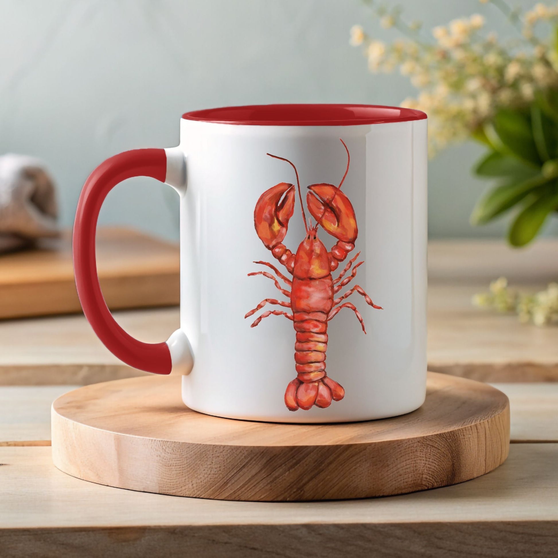 Red Lobster Mug - MerikaArt