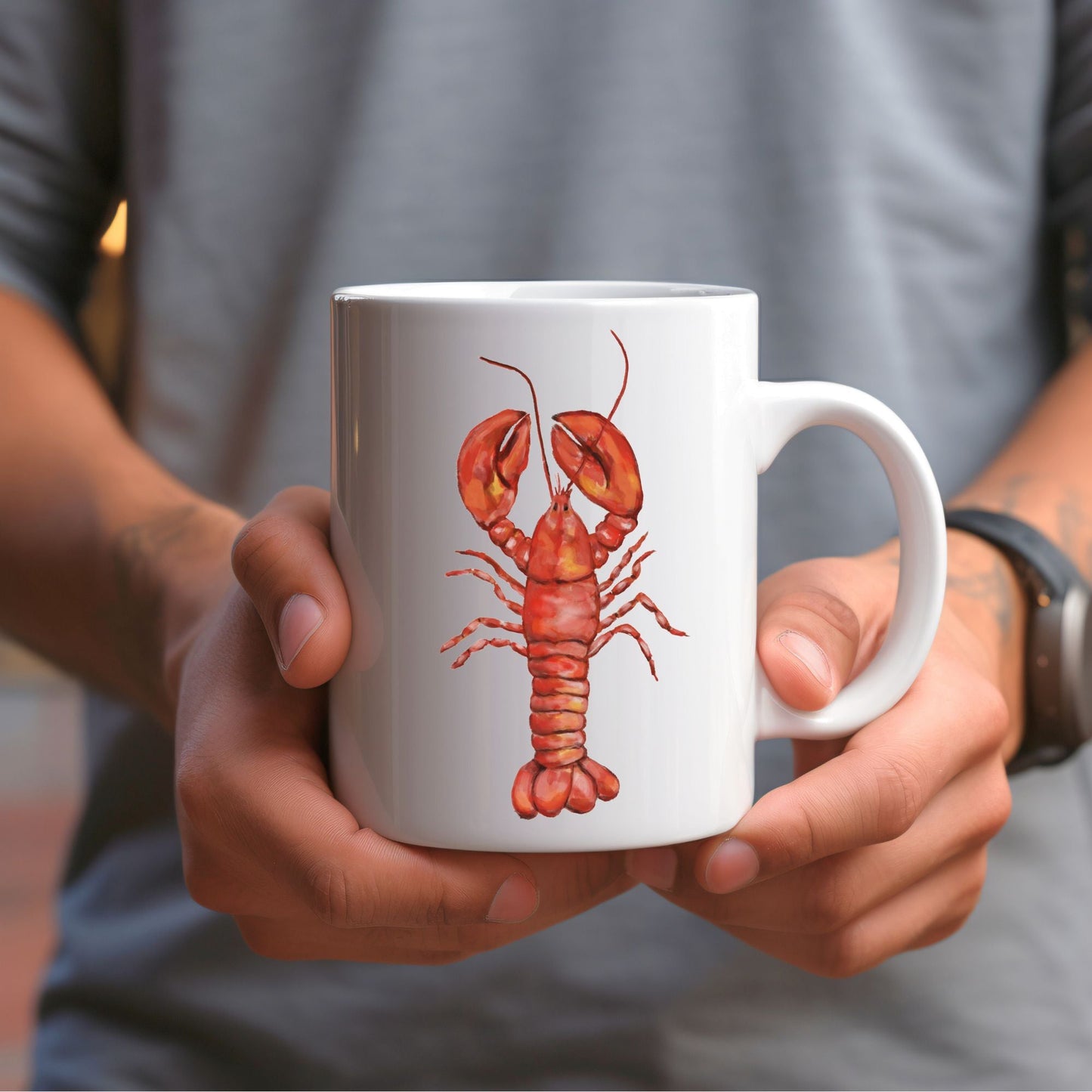 Red Lobster Mug - MerikaArt