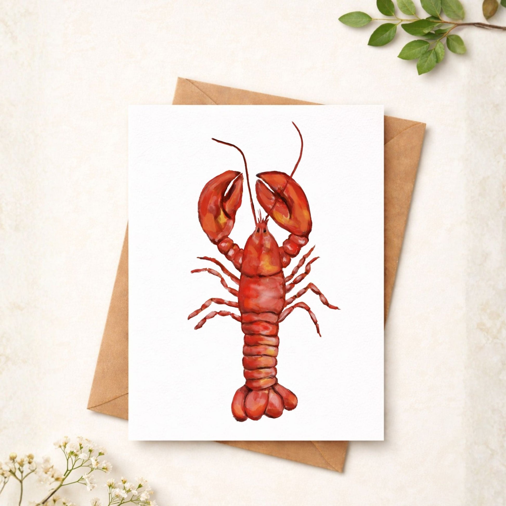 Red Lobster Postcard - MerikaArt