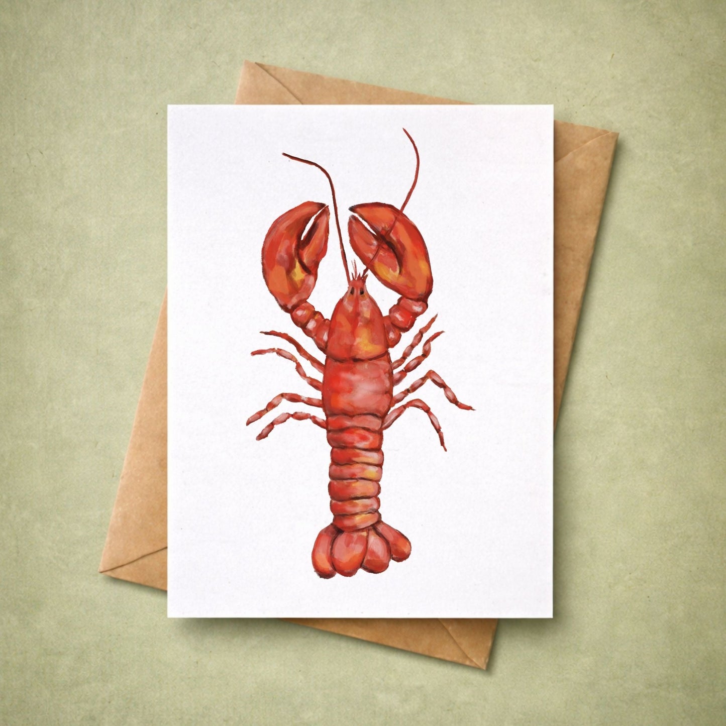 Red Lobster Postcard - MerikaArt