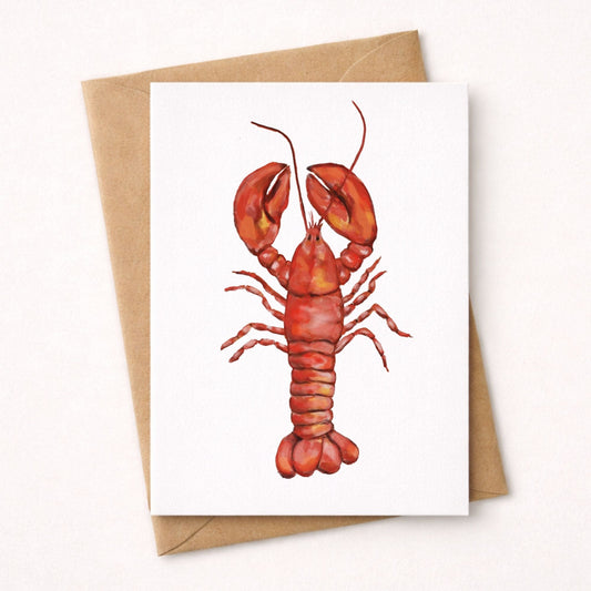 Red Lobster Postcard - MerikaArt