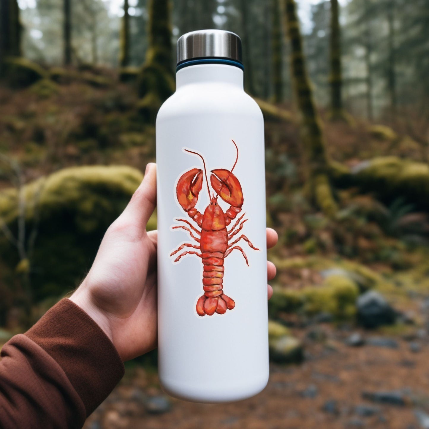 Red Lobster Vinyl Sticker - MerikaArt