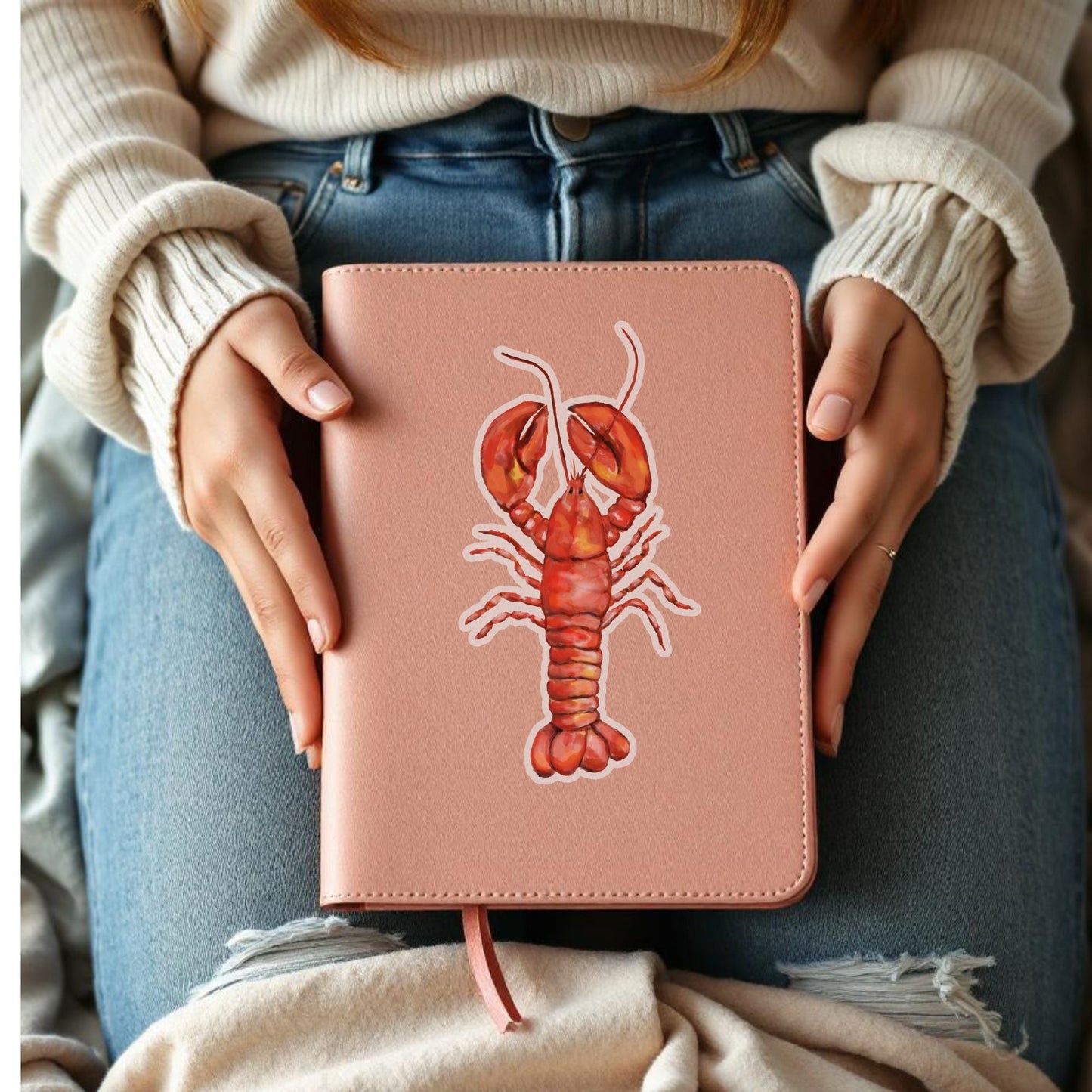 Red Lobster Vinyl Sticker - MerikaArt