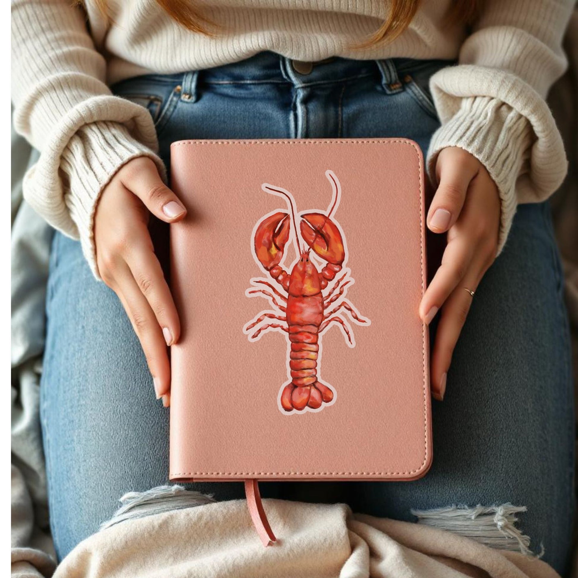 Red Lobster Vinyl Sticker - MerikaArt