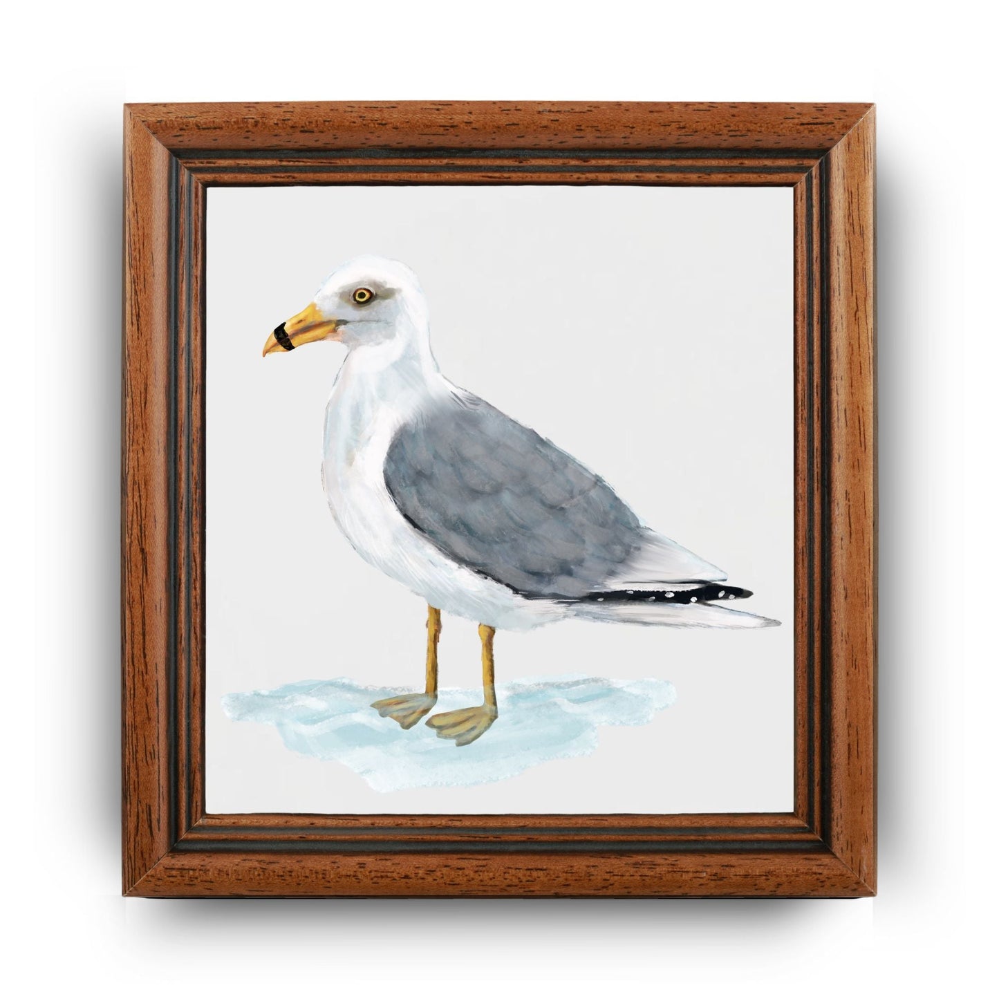 Ring - Billed Gull Ceramic Tile - MerikaArt