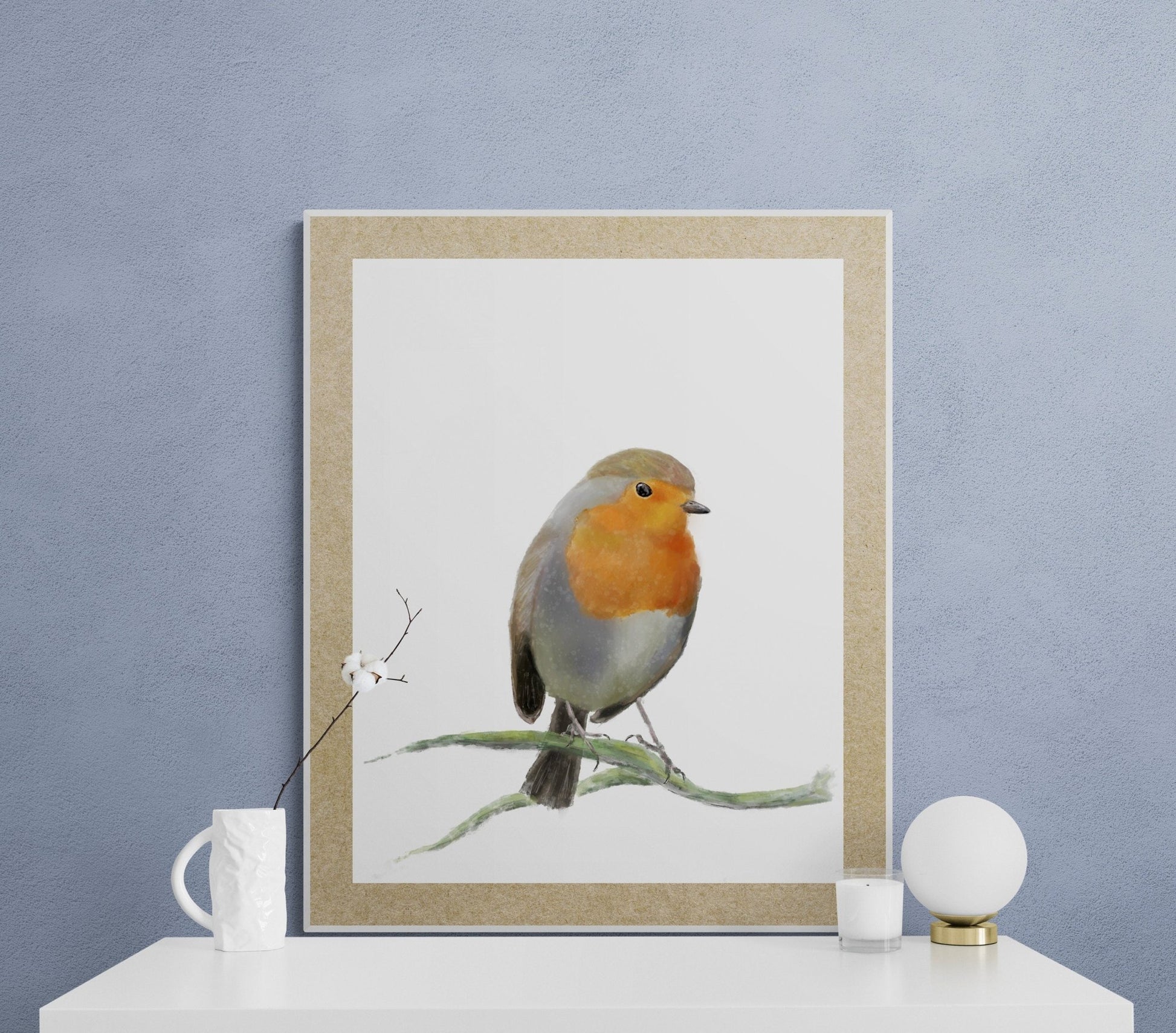 Robin Bird Print - MerikaArt