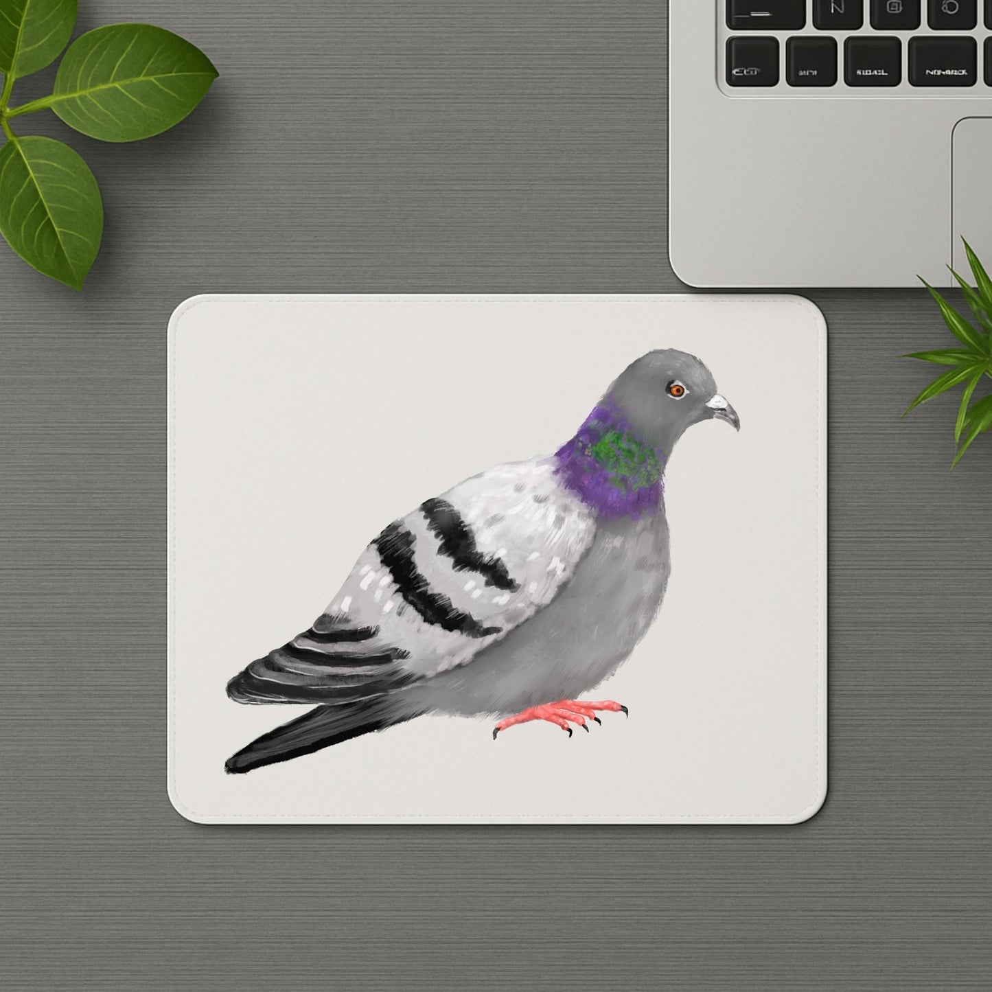 Rock Pigeon Mousepad - MerikaArt