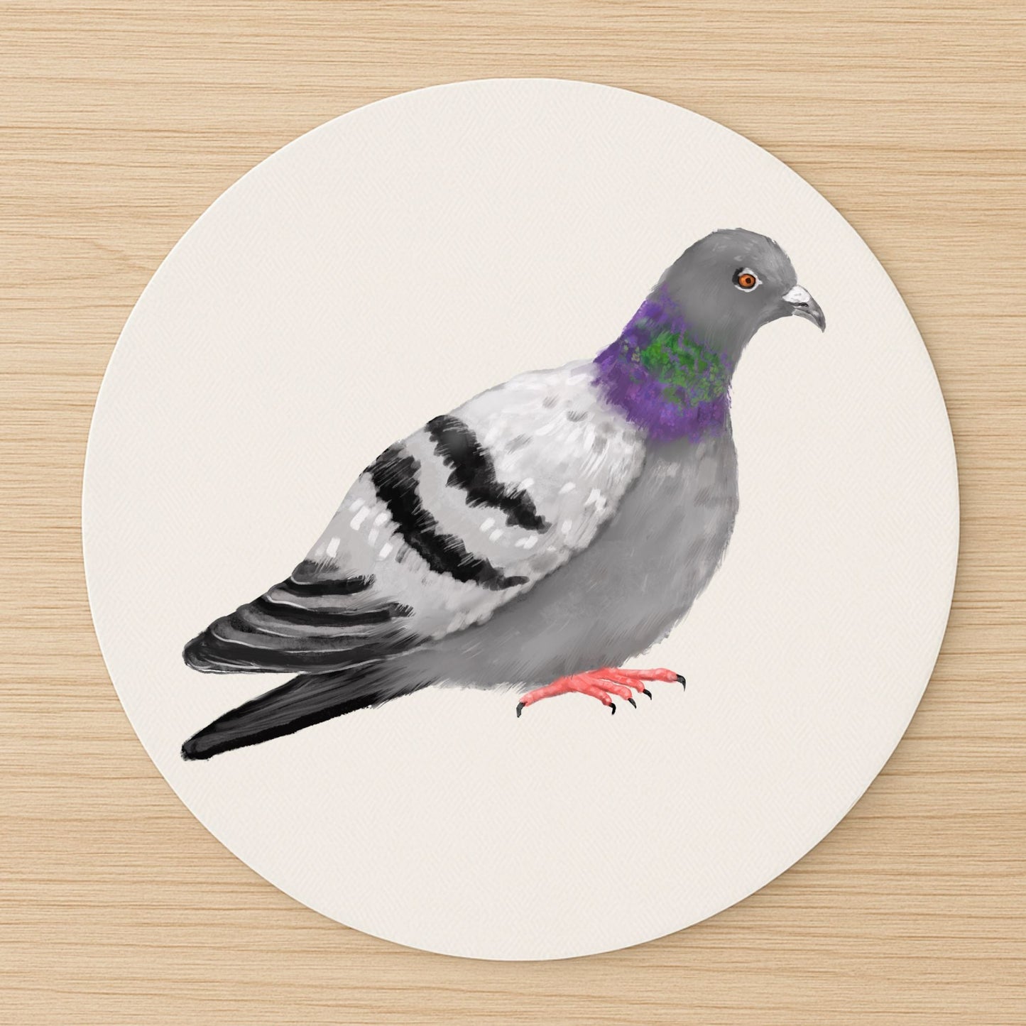 Rock Pigeon Mousepad - MerikaArt