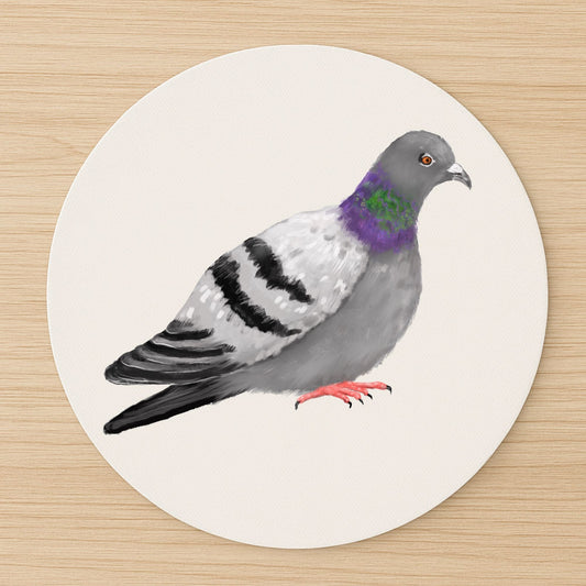 Rock Pigeon Mousepad - MerikaArt