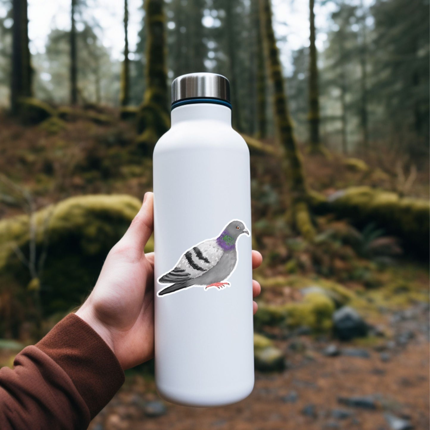 Rock Pigeon Vinyl Sticker - MerikaArt