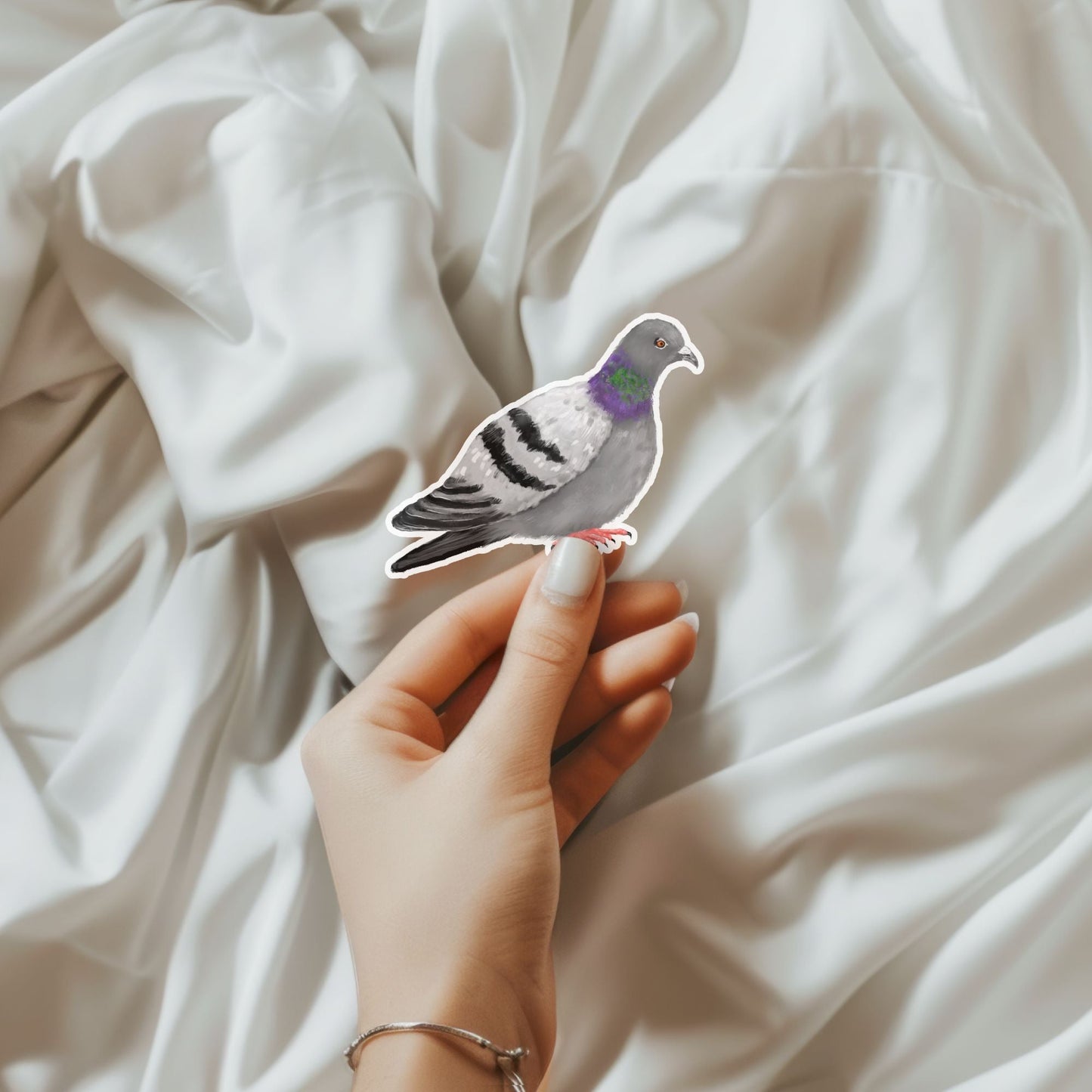 Rock Pigeon Vinyl Sticker - MerikaArt