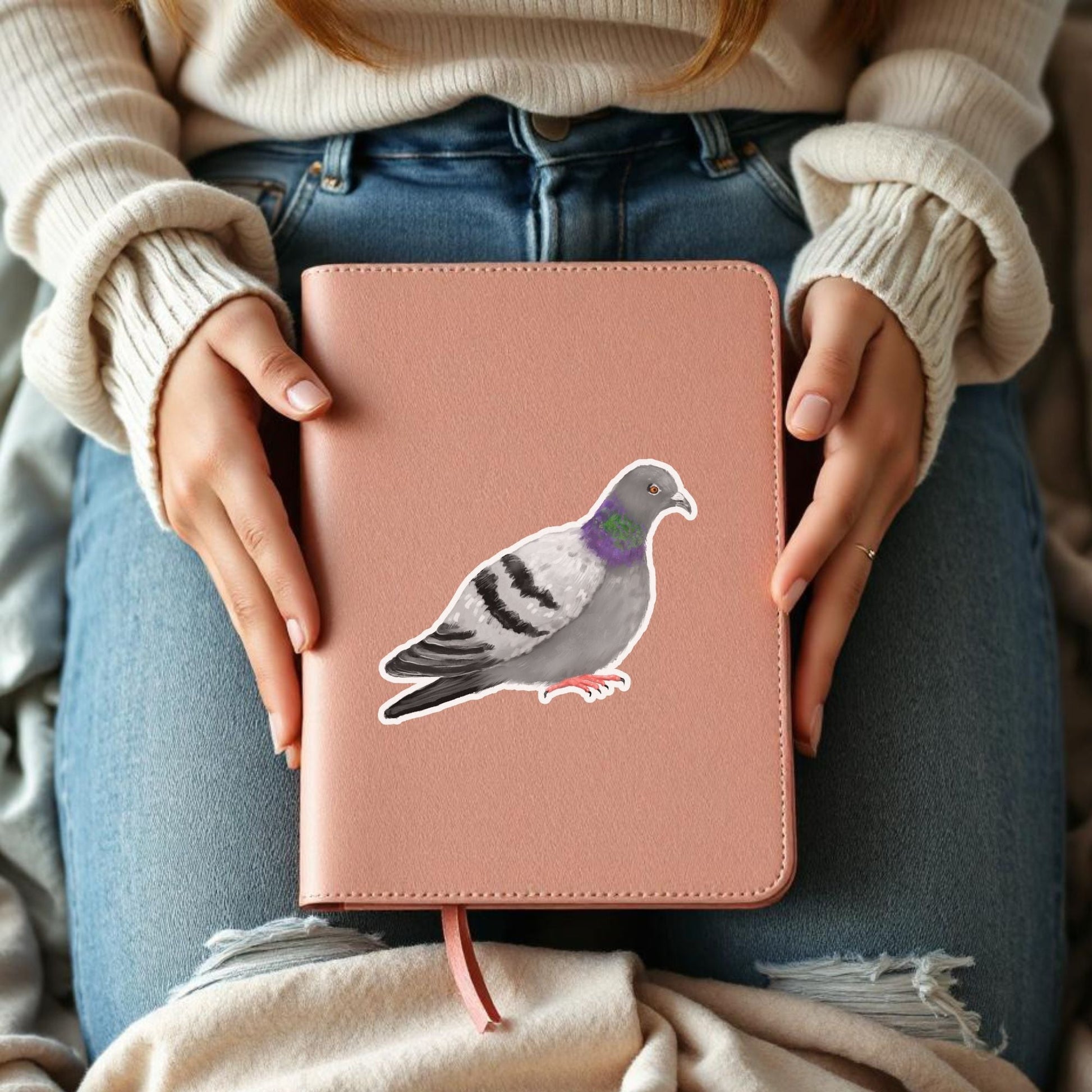 Rock Pigeon Vinyl Sticker - MerikaArt