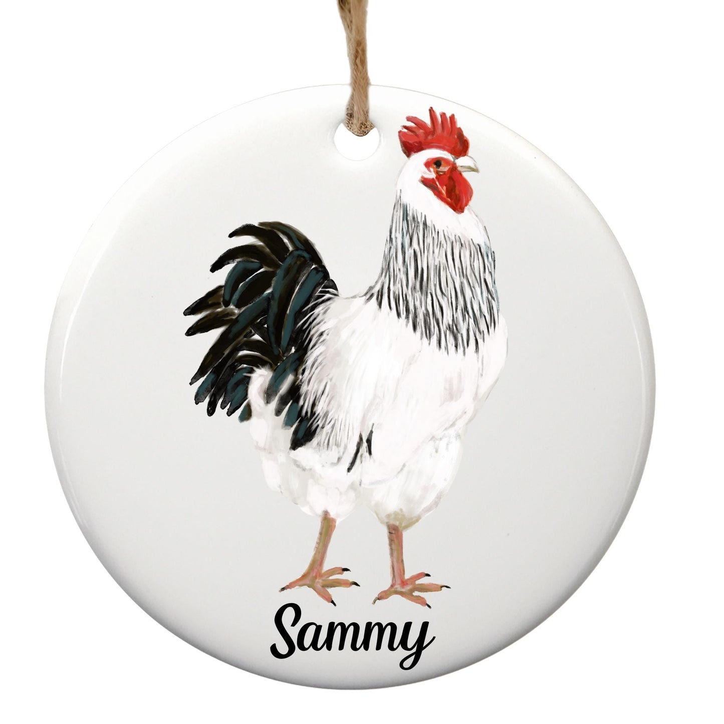 Rooster Christmas Ornament - MerikaArt