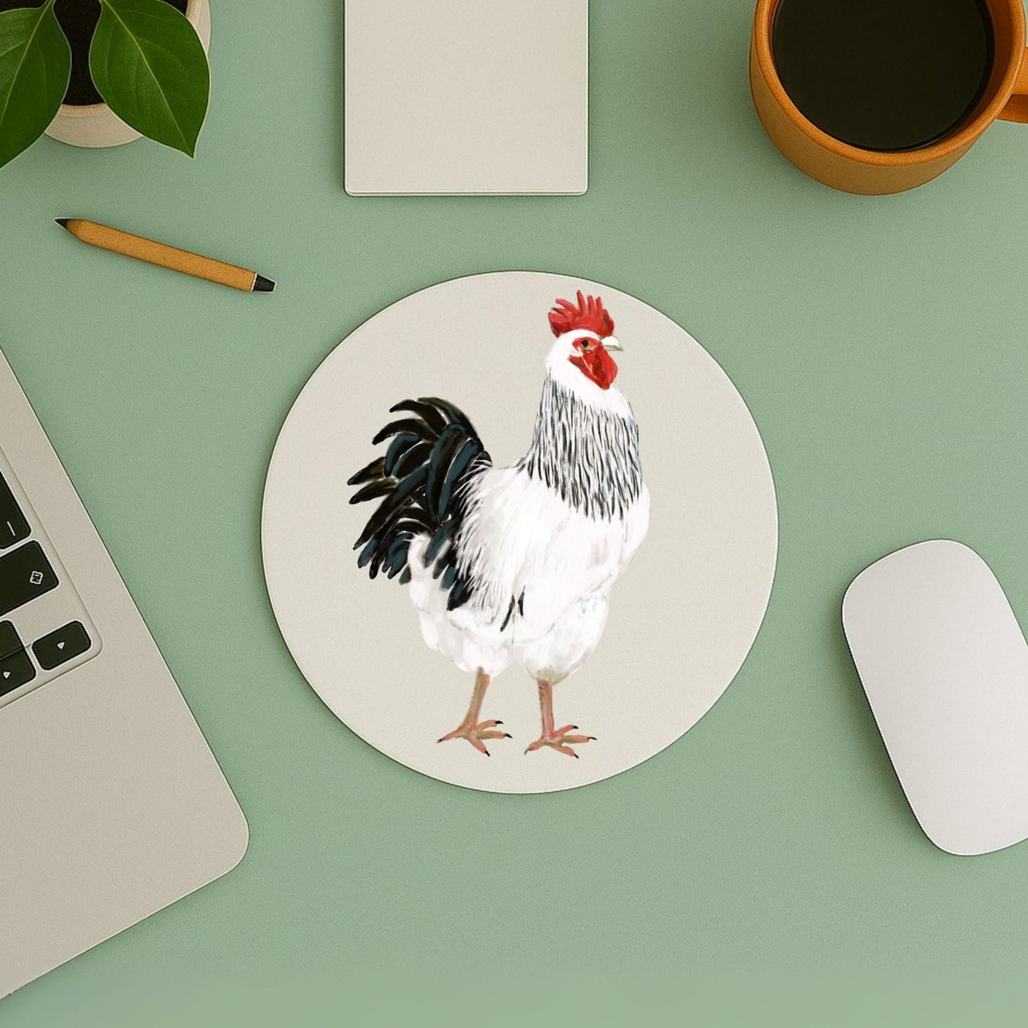 Rooster Mousepad - MerikaArt