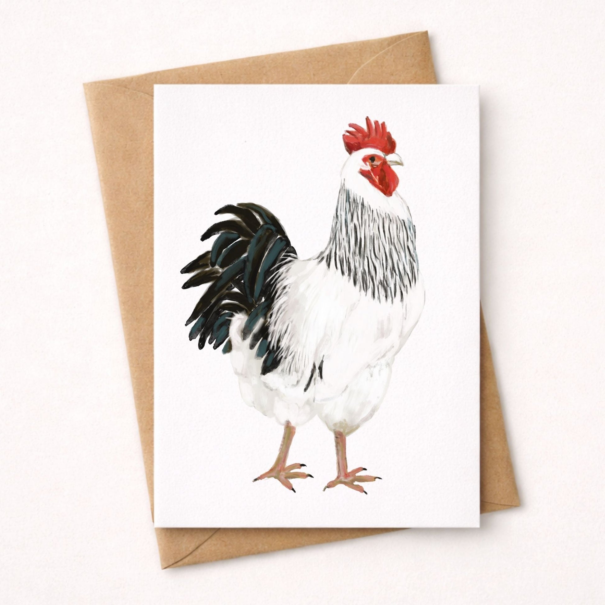 Rooster Postcard - MerikaArt