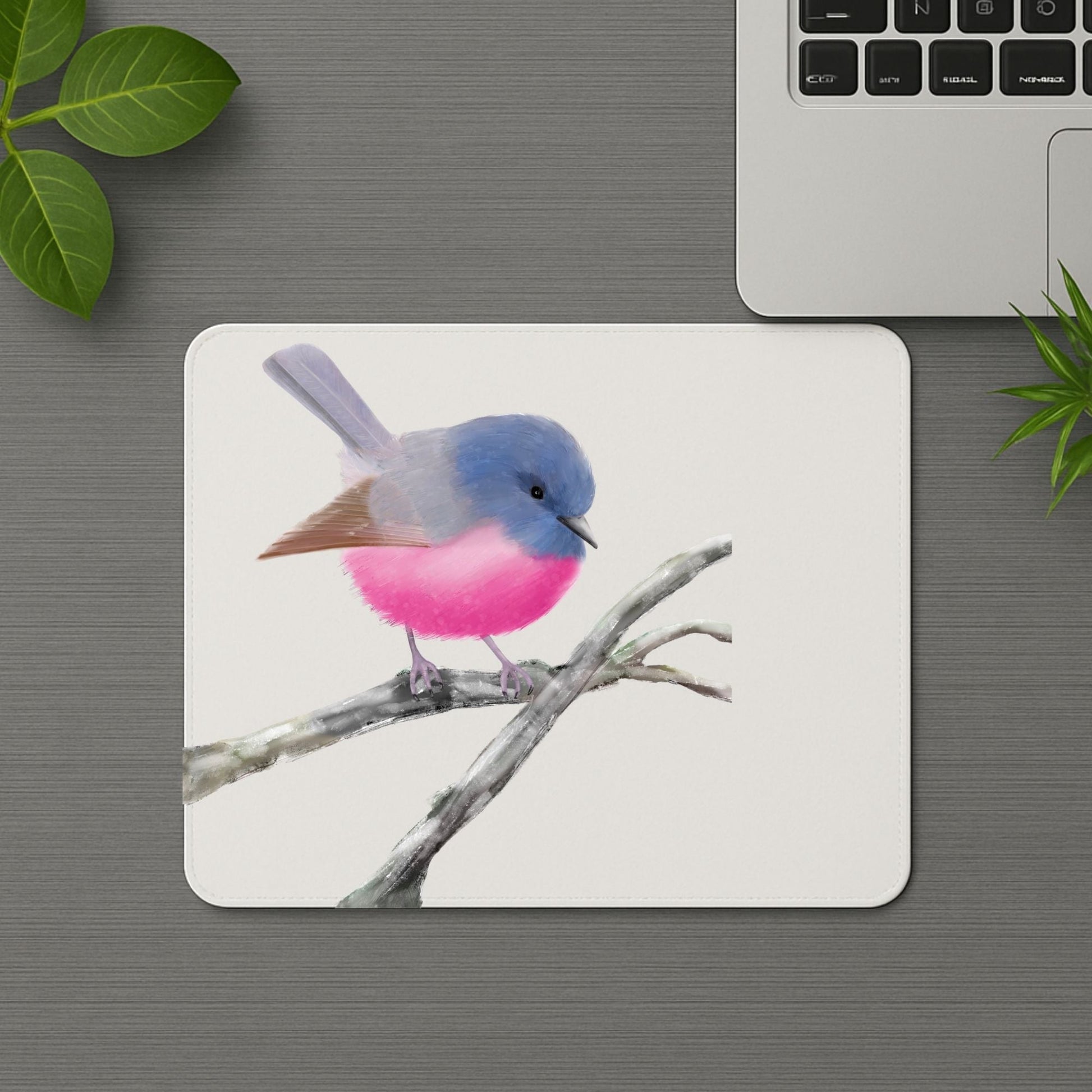 Rose Robin Mousepad - MerikaArt