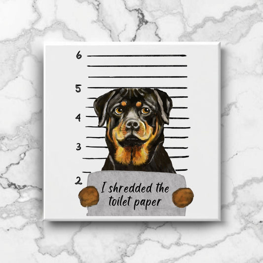 Rottweiler Ceramic Tile - MerikaArt