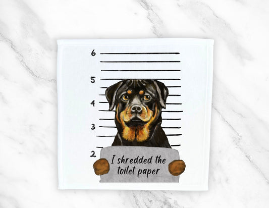 Rottweiler Washcloth - MerikaArt