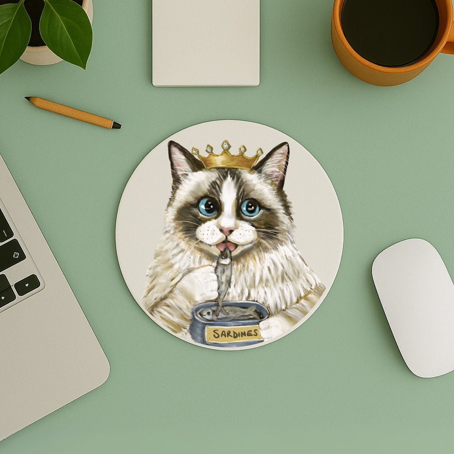 Royal Ragdoll Cat Mousepad - MerikaArt