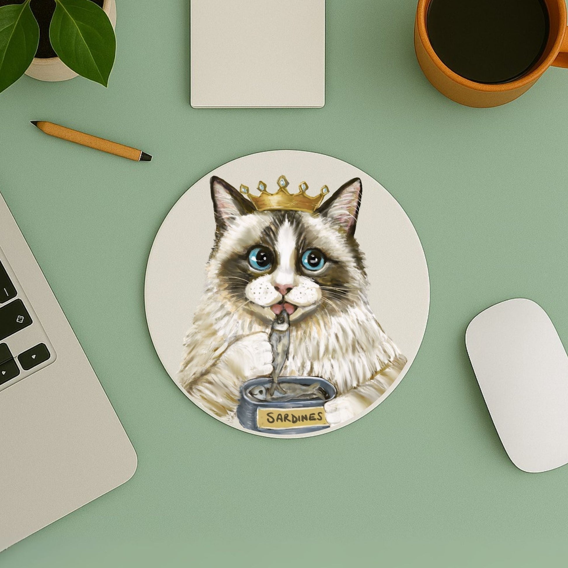 Royal Ragdoll Cat Mousepad - MerikaArt