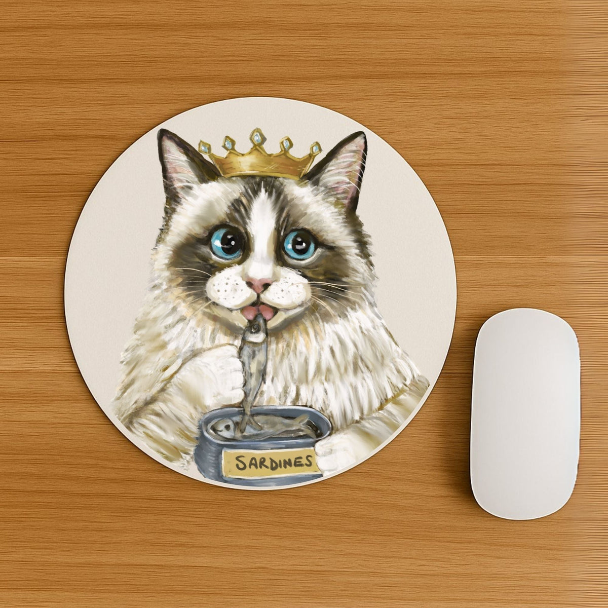 Royal Ragdoll Cat Mousepad - MerikaArt