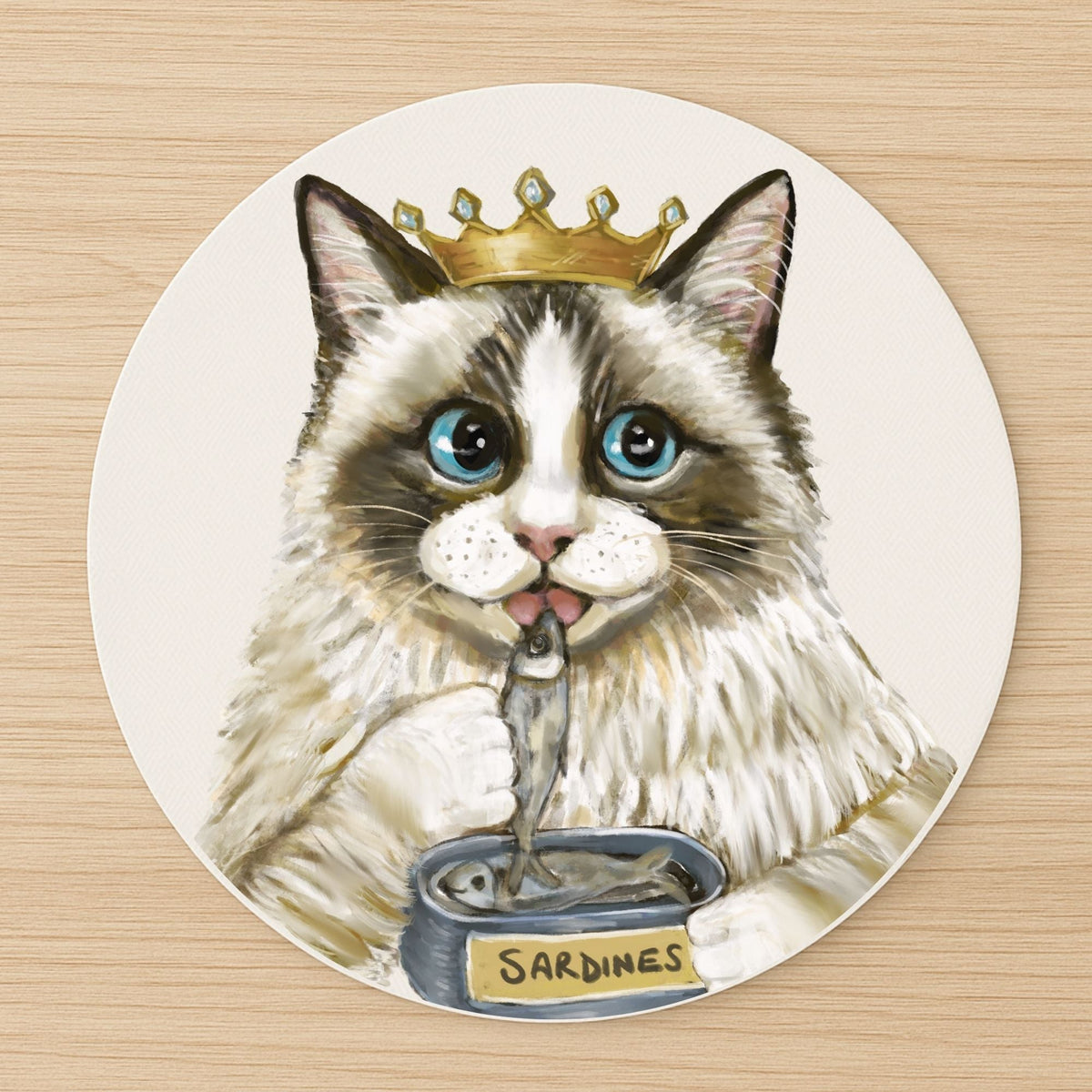 Royal Ragdoll Cat Mousepad - MerikaArt