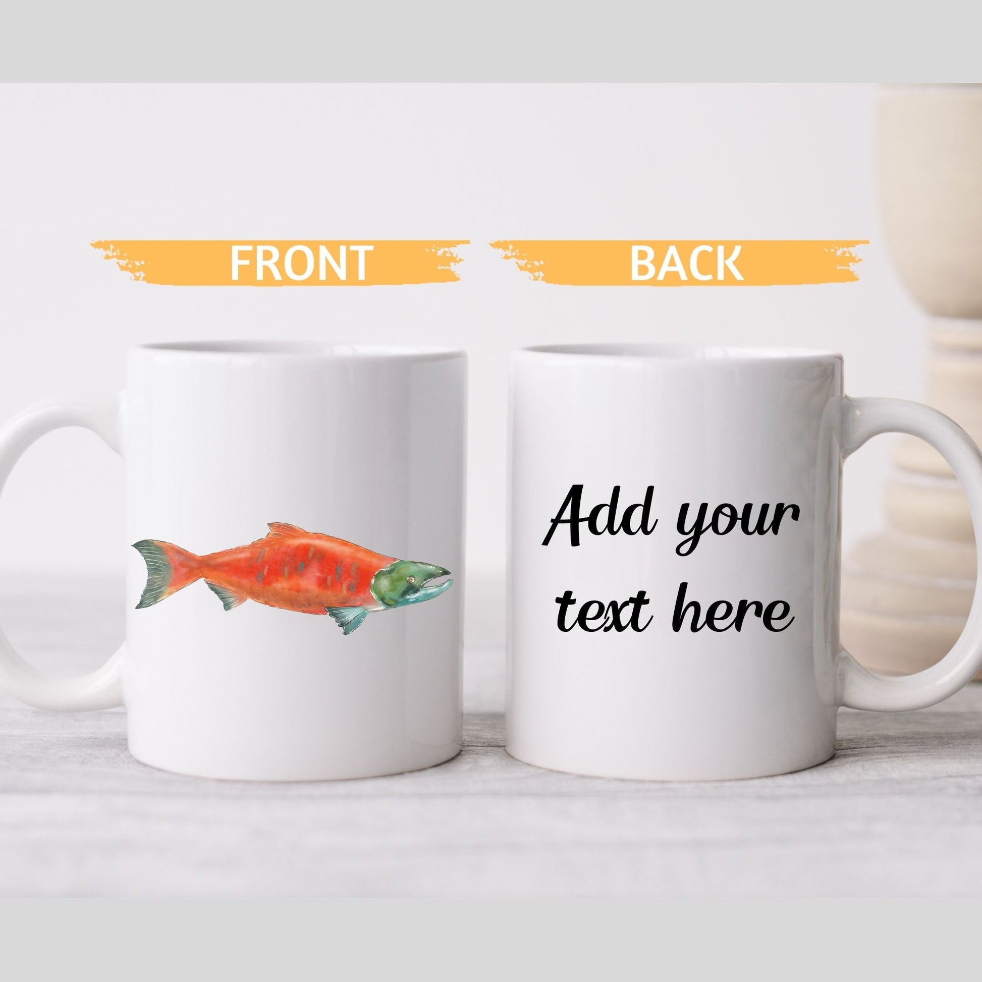 Salmon Fish Mug - MerikaArt