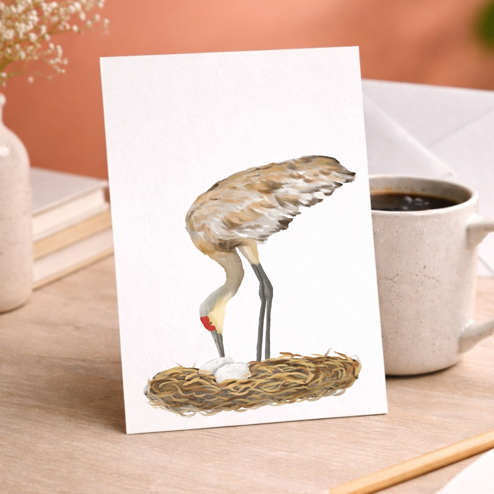 Sandhill Crane Postcard - MerikaArt
