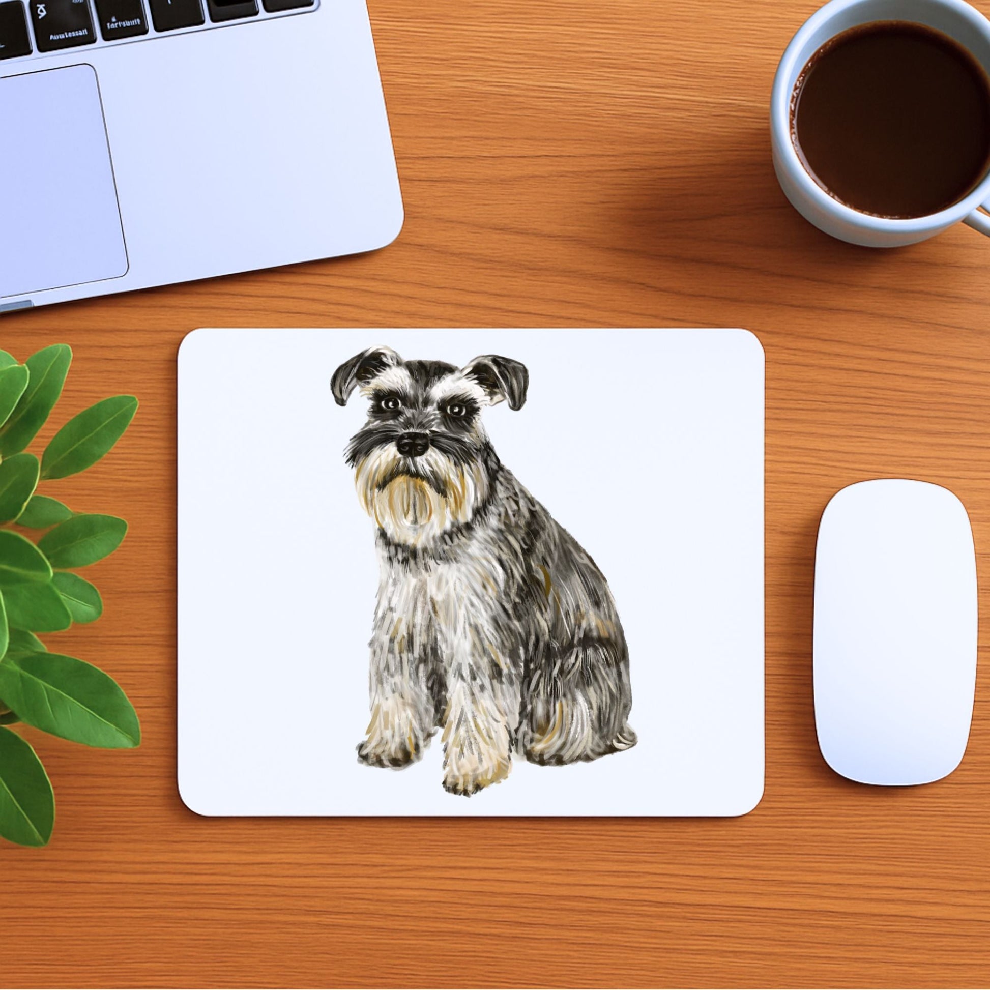 Schnauzer Dog Mousepad - MerikaArt