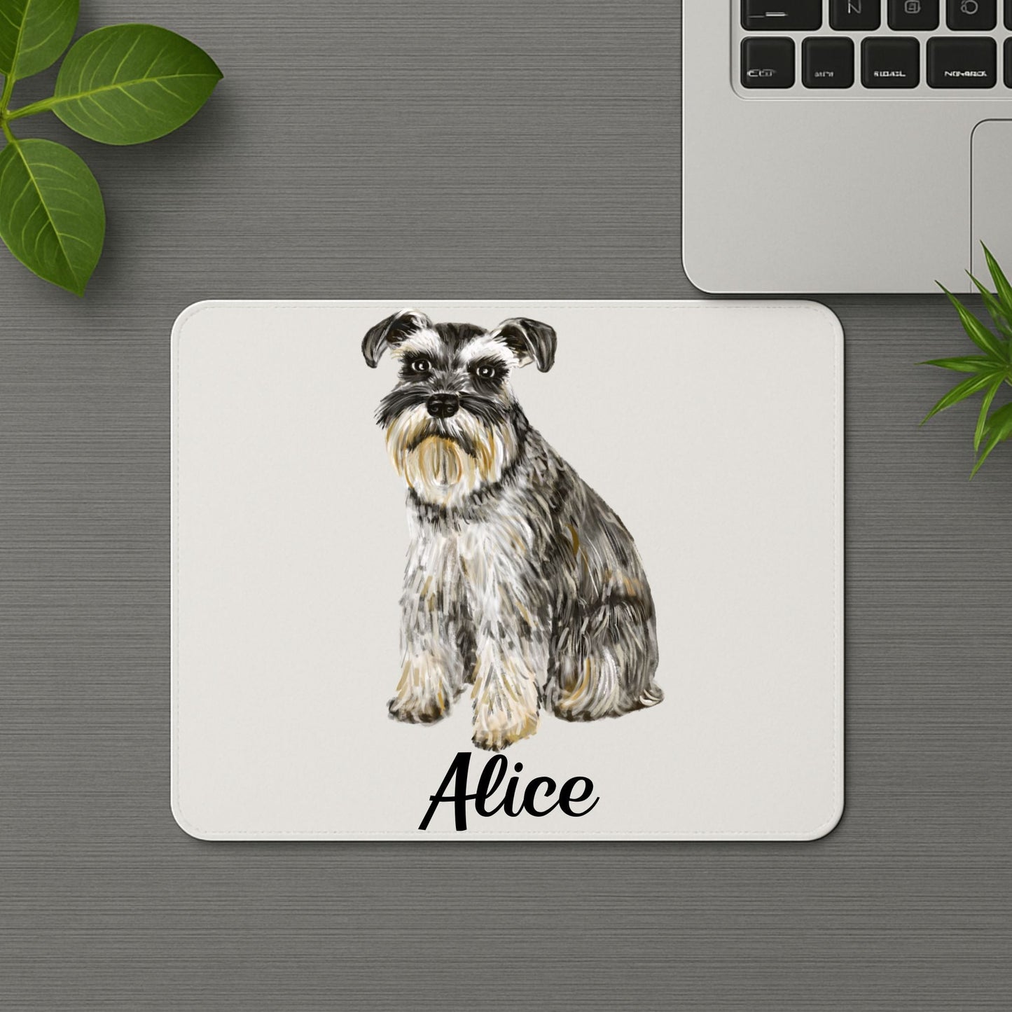 Schnauzer Dog Mousepad - MerikaArt