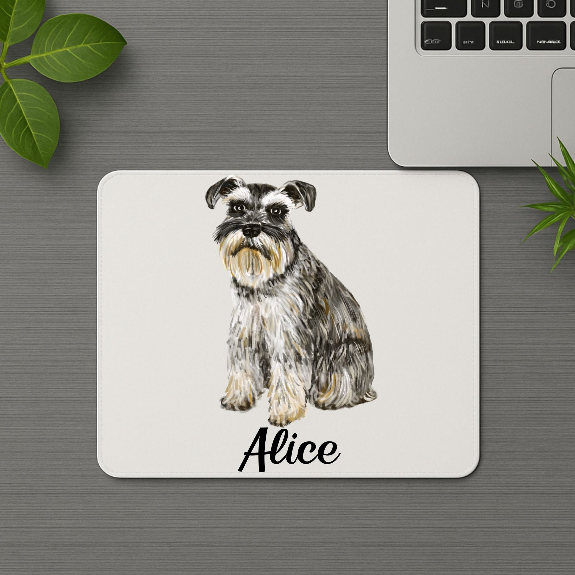 Schnauzer Dog Mousepad - MerikaArt