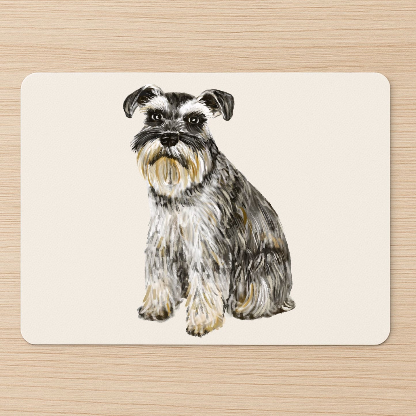 Schnauzer Dog Mousepad - MerikaArt