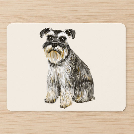Schnauzer Dog Mousepad - MerikaArt