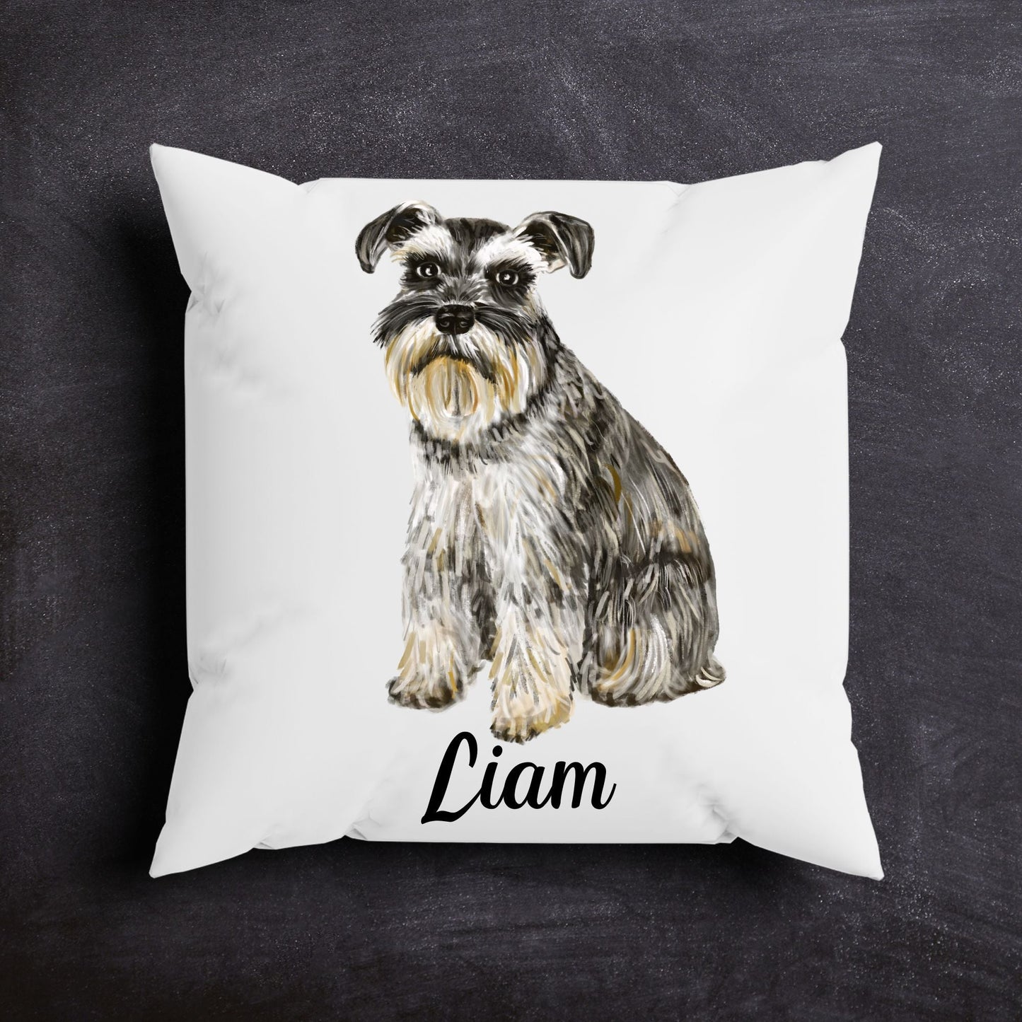 Schnauzer Pillow - MerikaArt