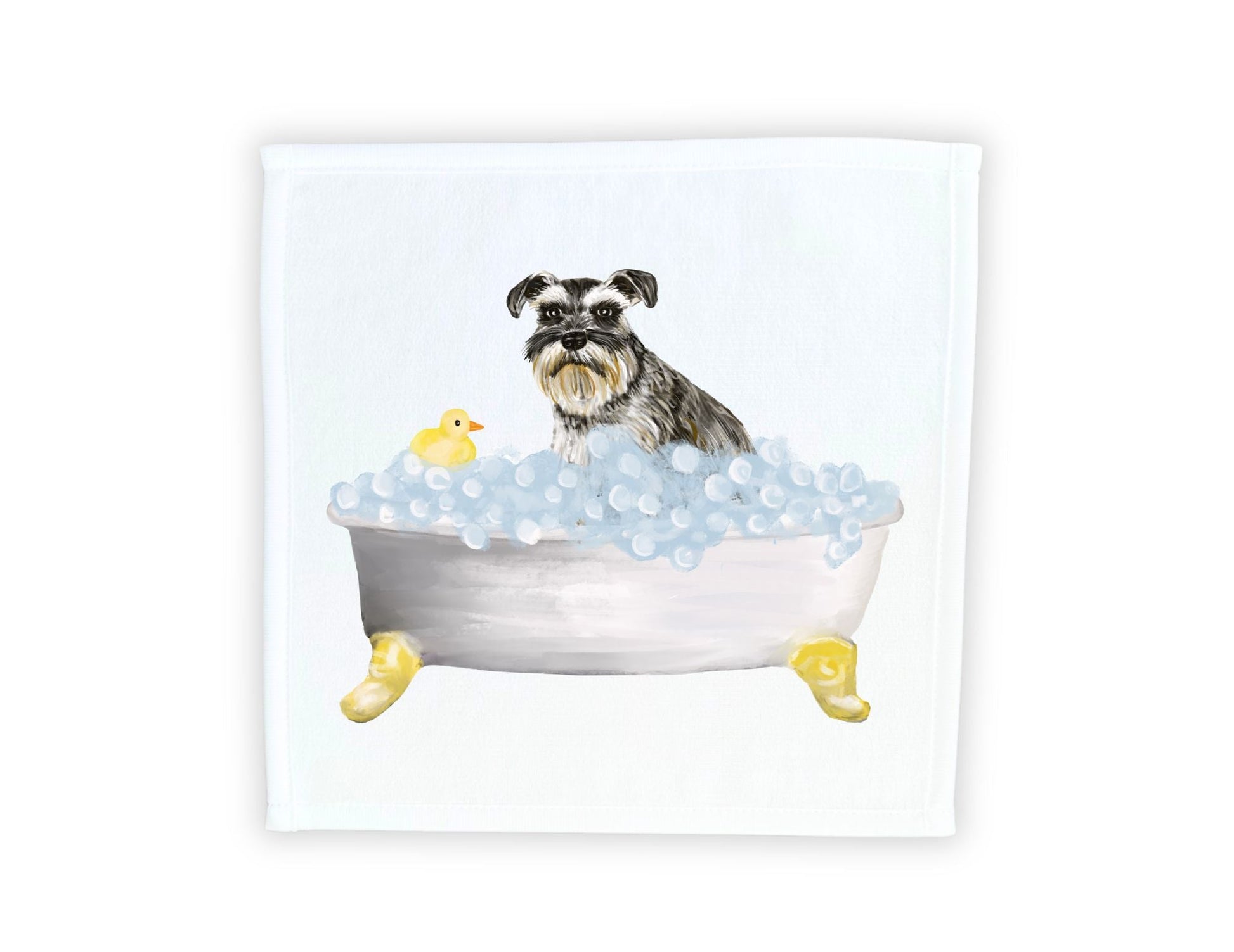 Schnauzer Washcloth - MerikaArt