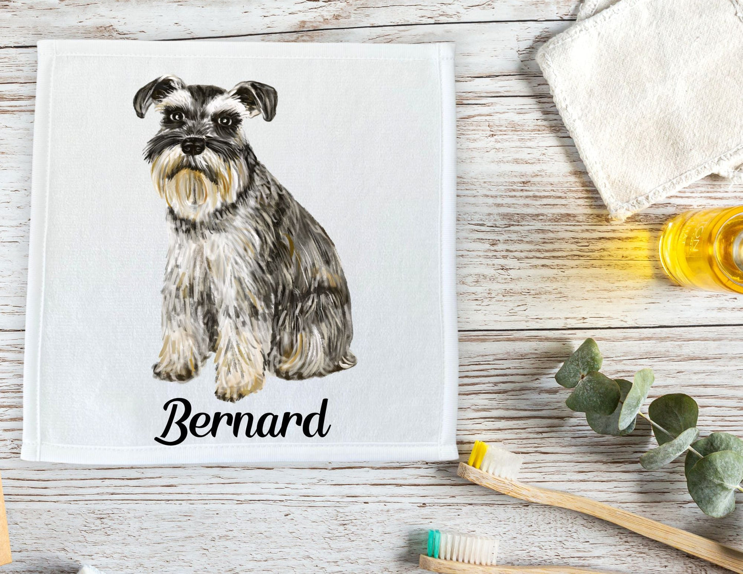 Schnauzer Washcloth - MerikaArt
