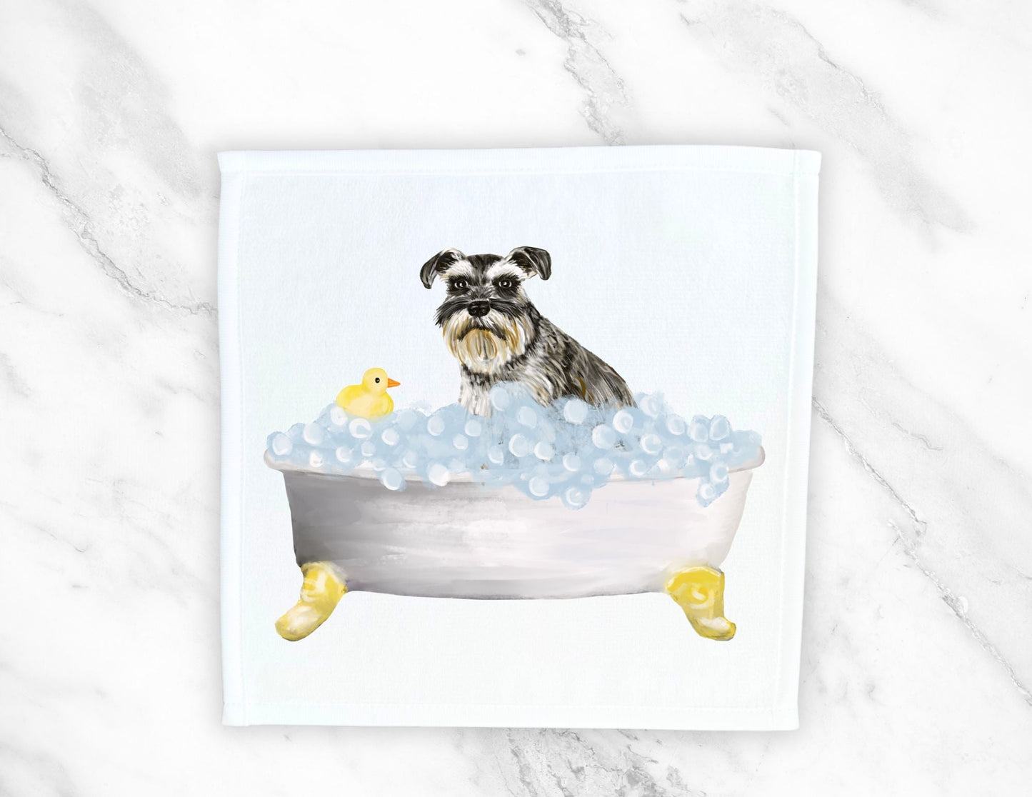 Schnauzer Washcloth - MerikaArt