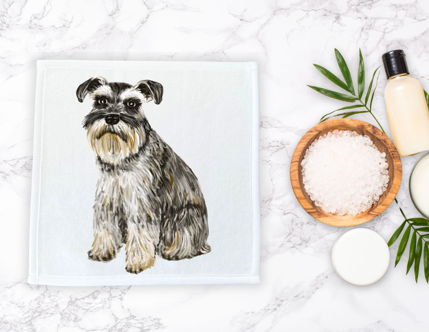 Schnauzer Washcloth - MerikaArt