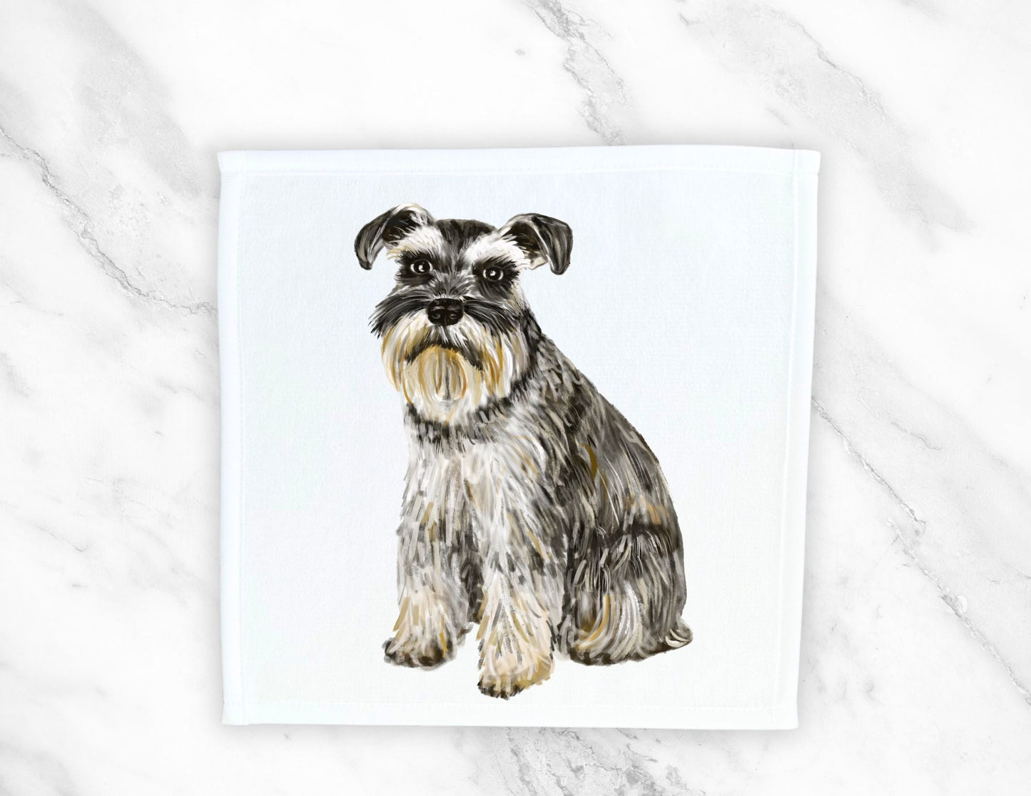 Schnauzer Washcloth - MerikaArt
