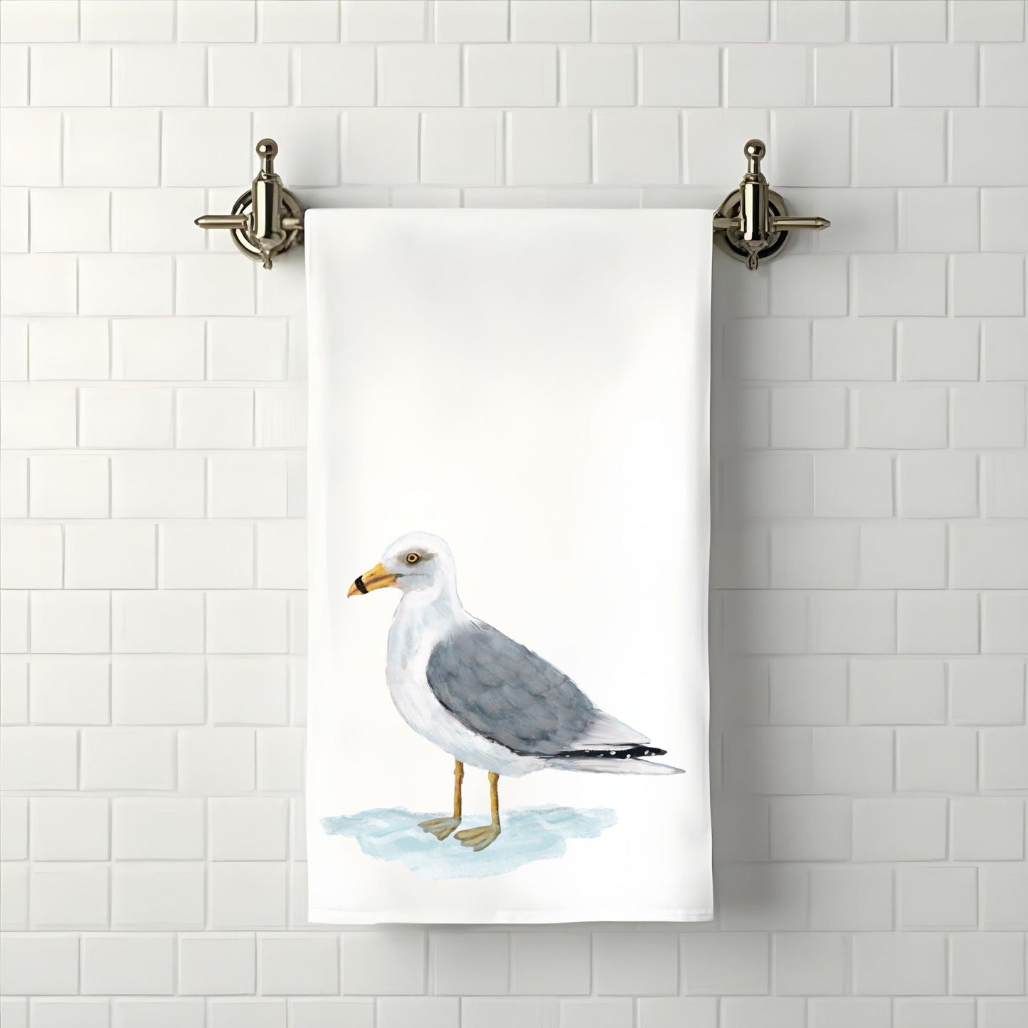 Seagull Bathroom Towel - MerikaArt