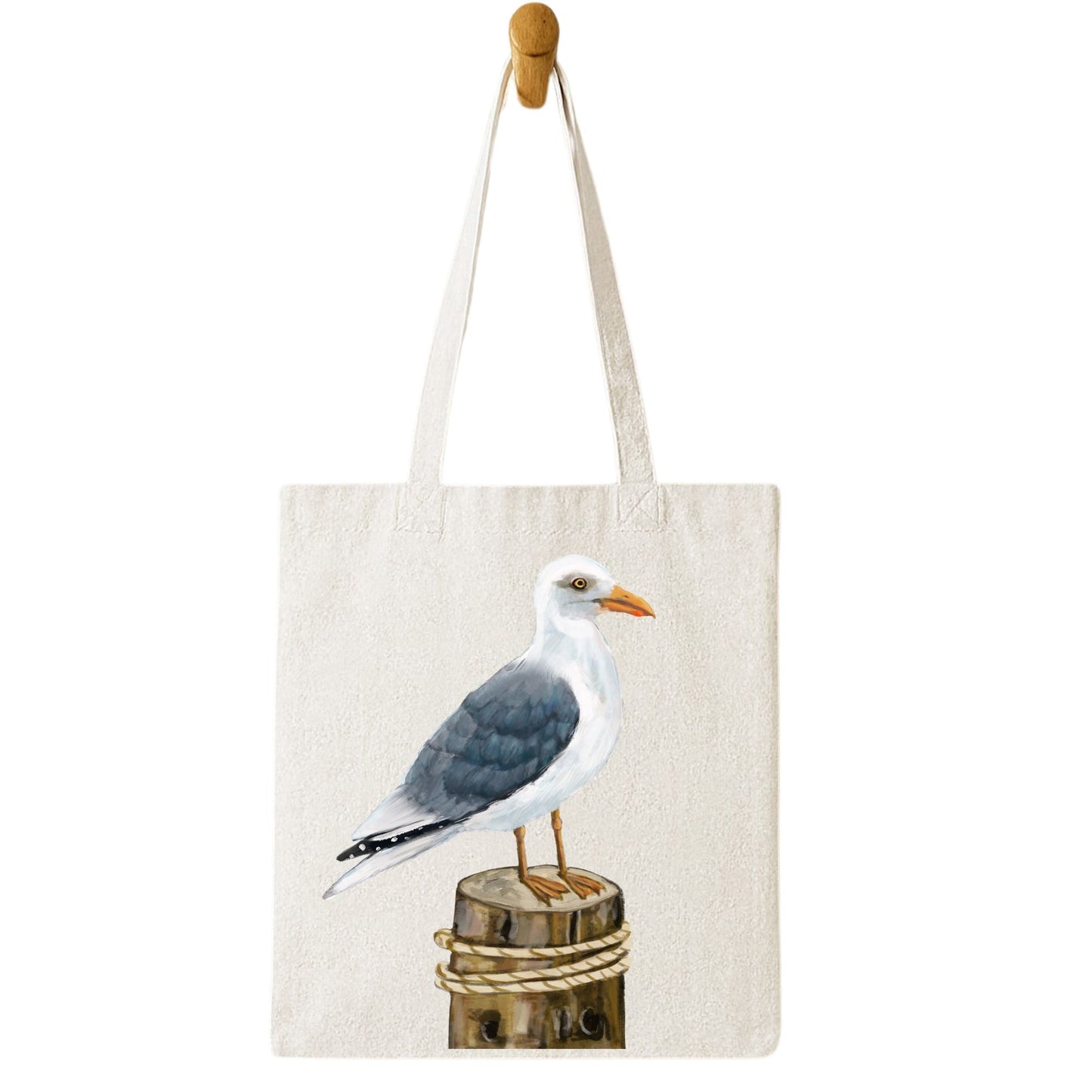 Seagull Canvas Tote Bag - MerikaArt