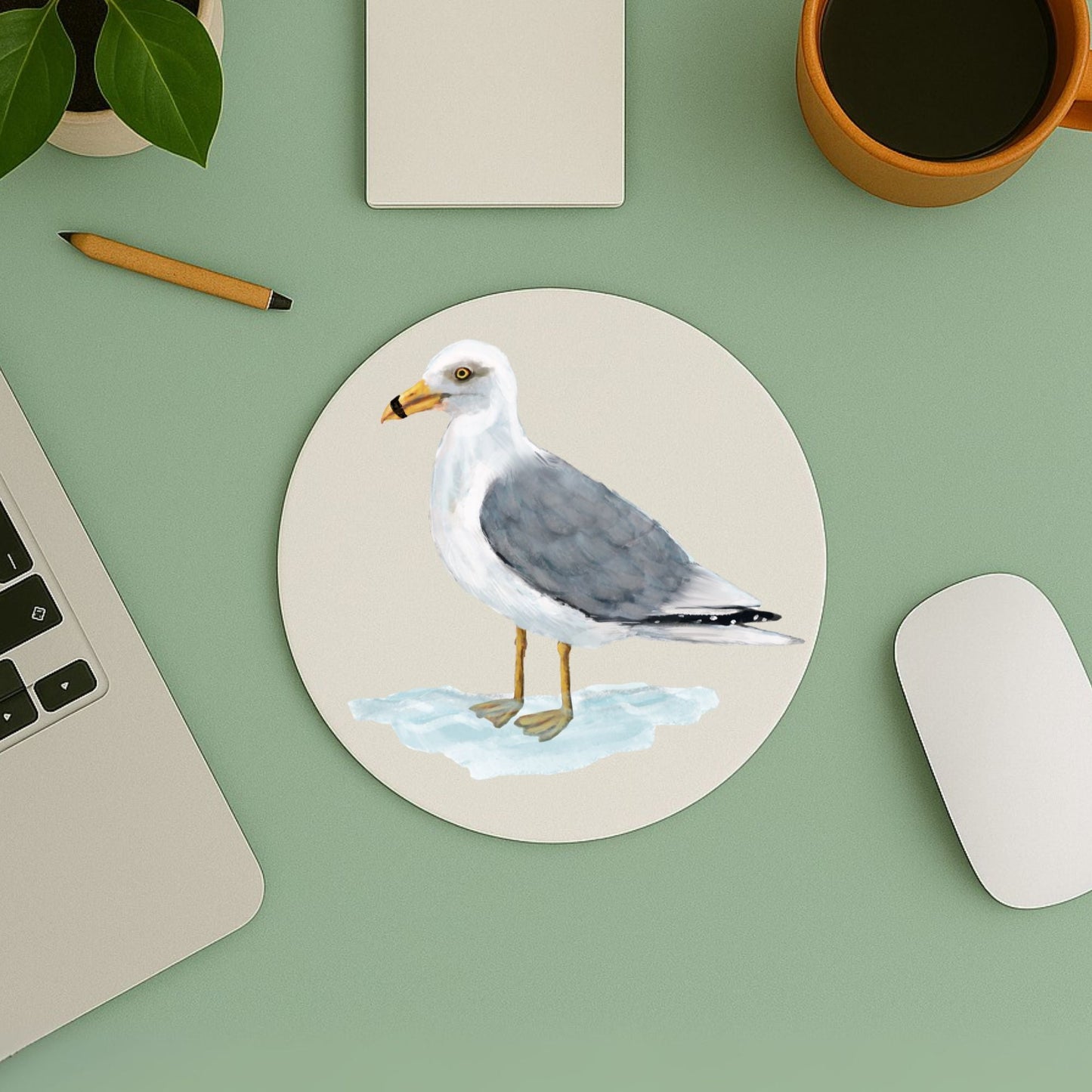 Seagull Mousepad - MerikaArt