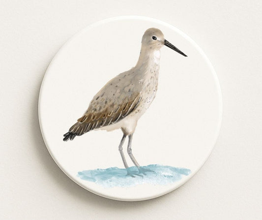 Shorebird Ceramic Coaster - MerikaArt