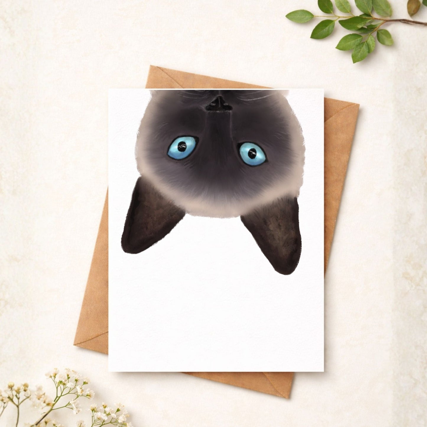 Siamese Cat Postcard - MerikaArt